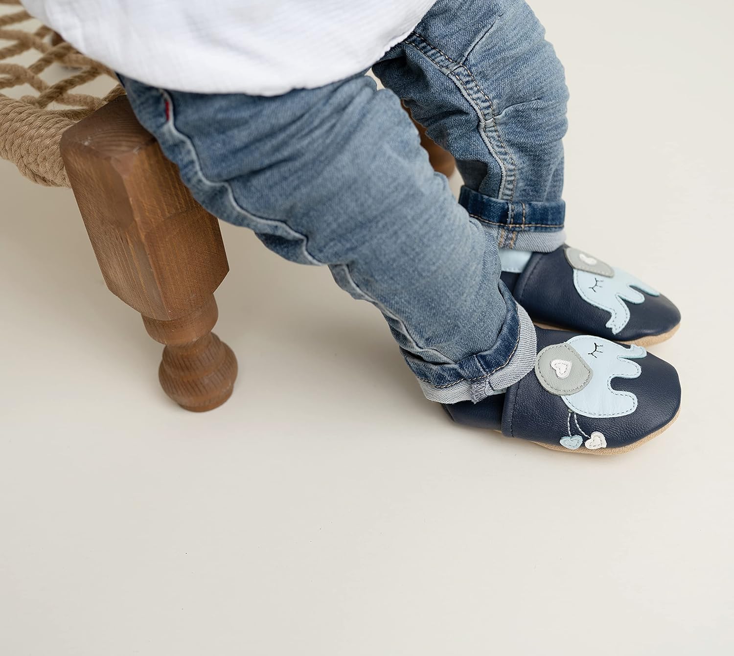 Thumbnail 5 de ENGEL + PIRATEN Krabbelschuhe MARKENQUALITÄT mit rutschhemmender Lederlaufsohle – für Lauflernstufen bis ins Hausschuhalter