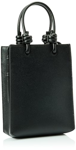 Detalle de TOUS Mini Bolso Pop Negro La Rue New — bolso de mujer pequeño con charm de oso