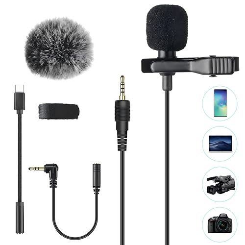 Detalle de AGPTEK Microphone PC 3.5mm Jack avec Clip et Fourrure Pare-Brise – kit polyvalent