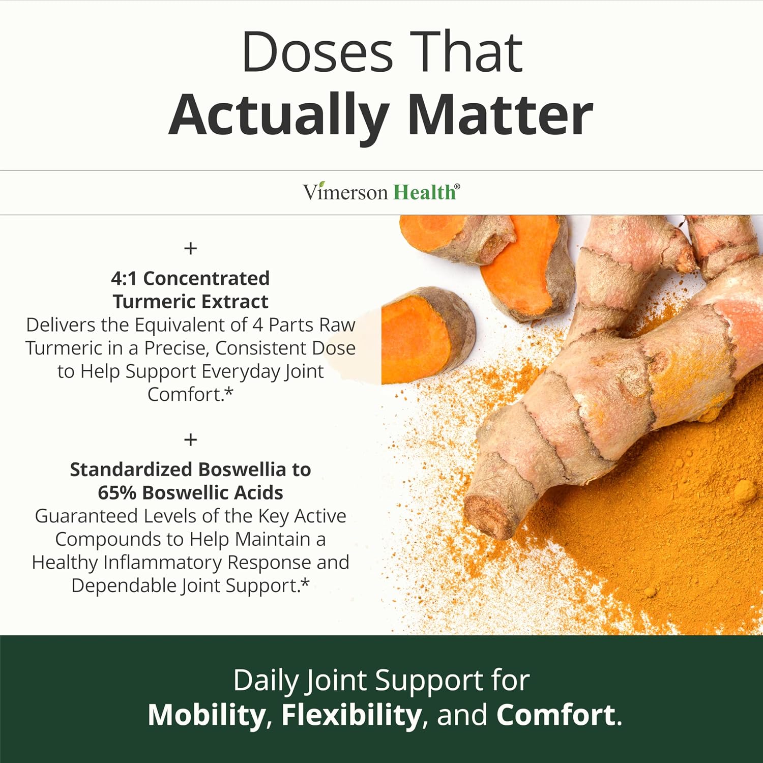 Detalle 1 de Vimerson Health 767278917743 Joint Support, 90 Capsules with Turmeric & Boswellia