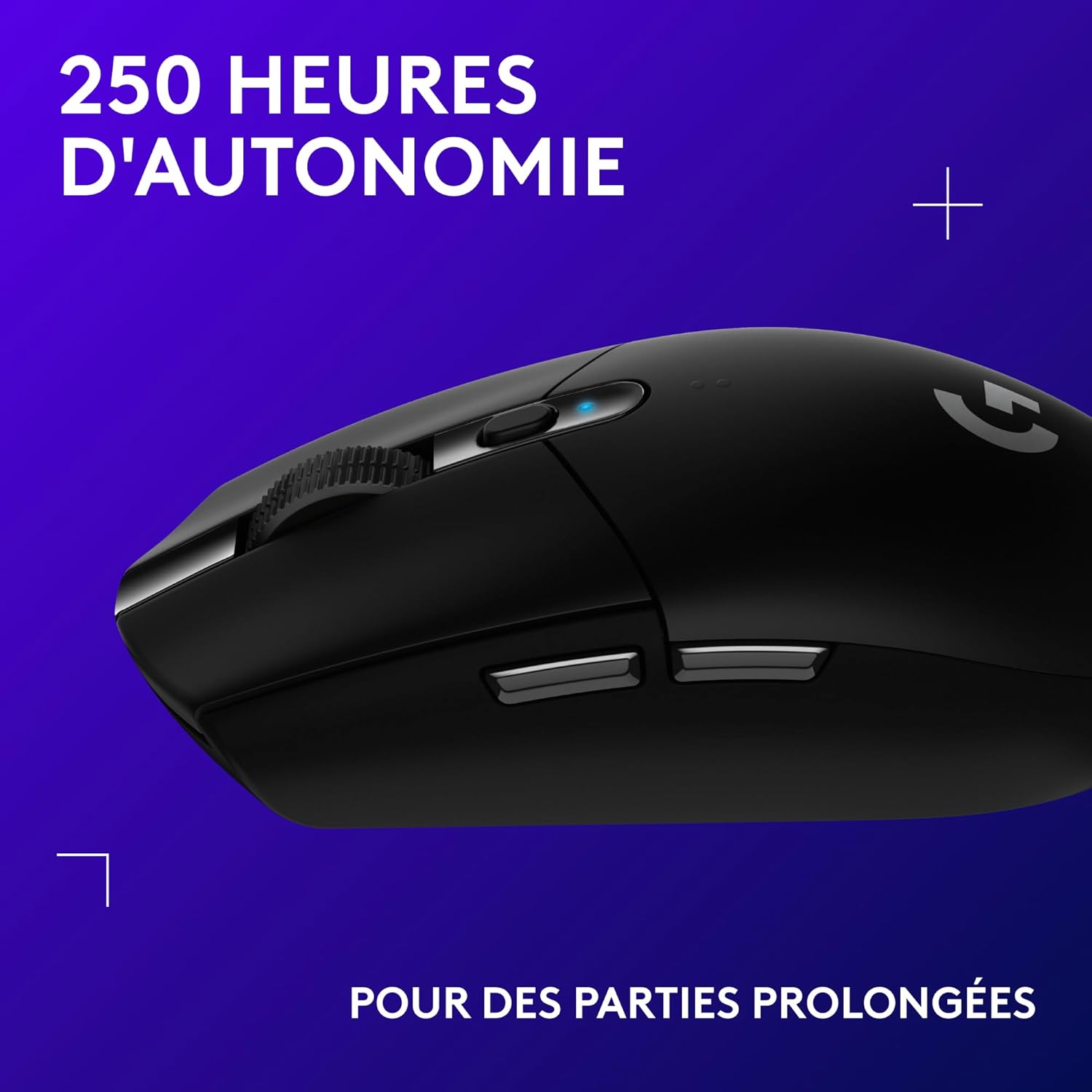 Detalle de Logitech G G305 Souris Gamer sans Fil – Capteur HERO 12 000 PPP, 99 g, LIGHTSPEED