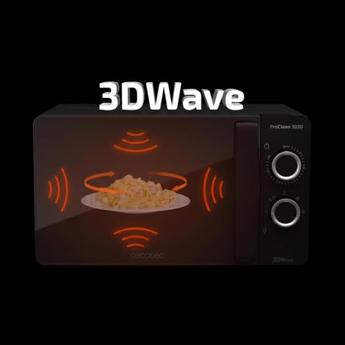 Thumbnail 7 de Cecotec Mikrowelle ProClean 3030 – 20 L, 700 W, 3DWave, Schwarz