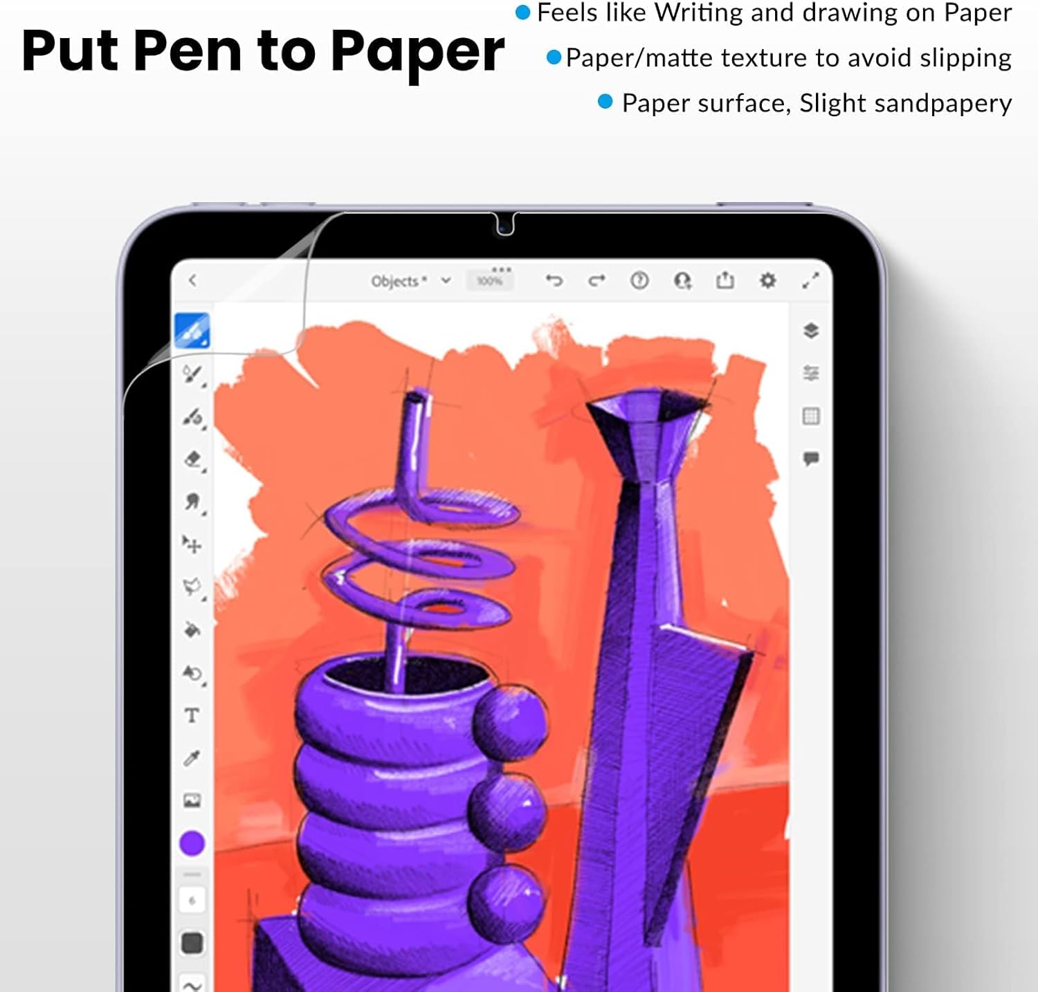 Thumbnail 1 de XIRON Paperfeel Schutzfolie (2er-Set) für iPad mini 6 2021 & A17 Pro – 8,3 Zoll, Anti-Glare & matte „wie Papier“-Schreibfolie