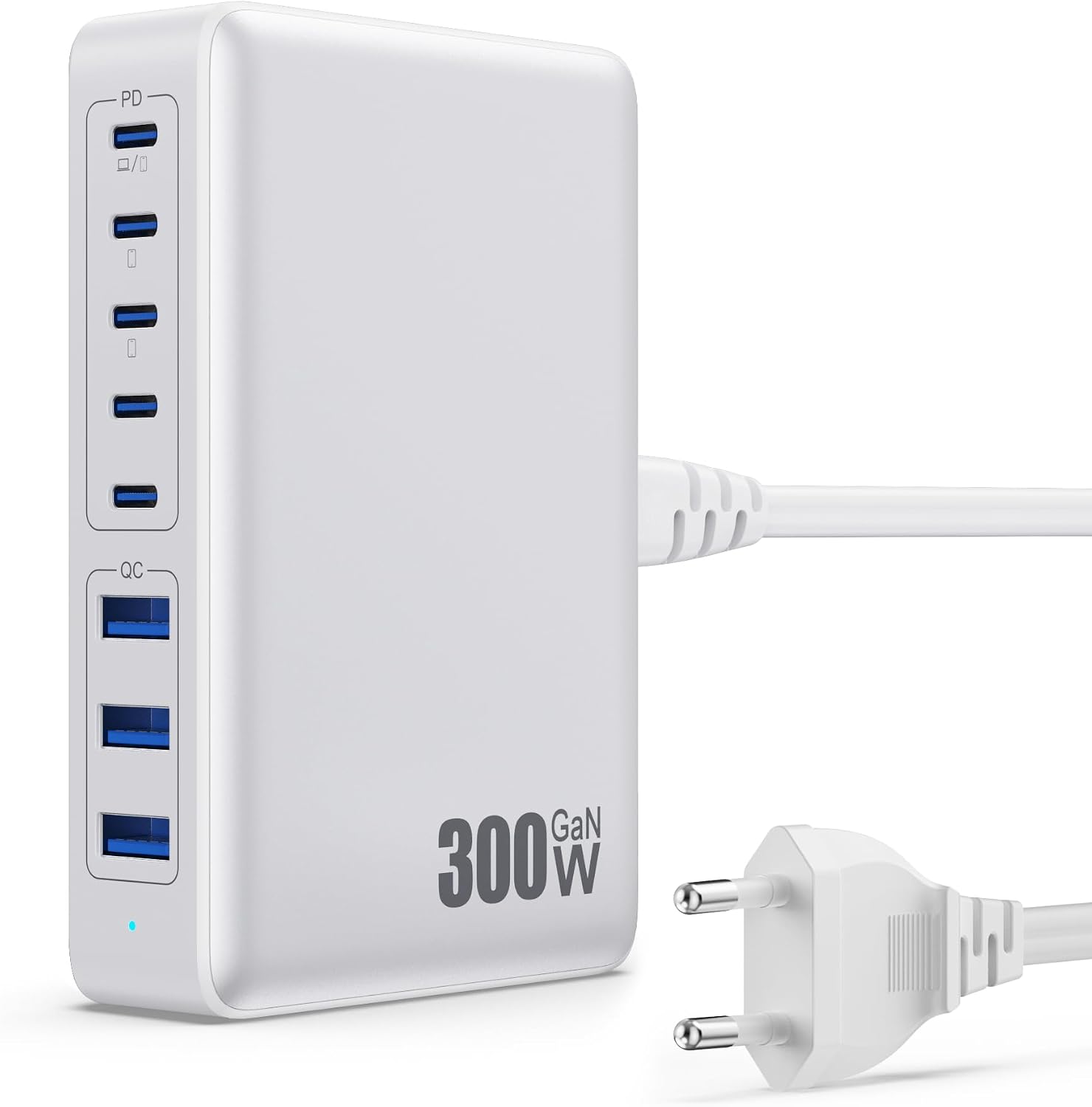 Chargeur USB C 300W GaN IV Tech 8 ports – QODJN