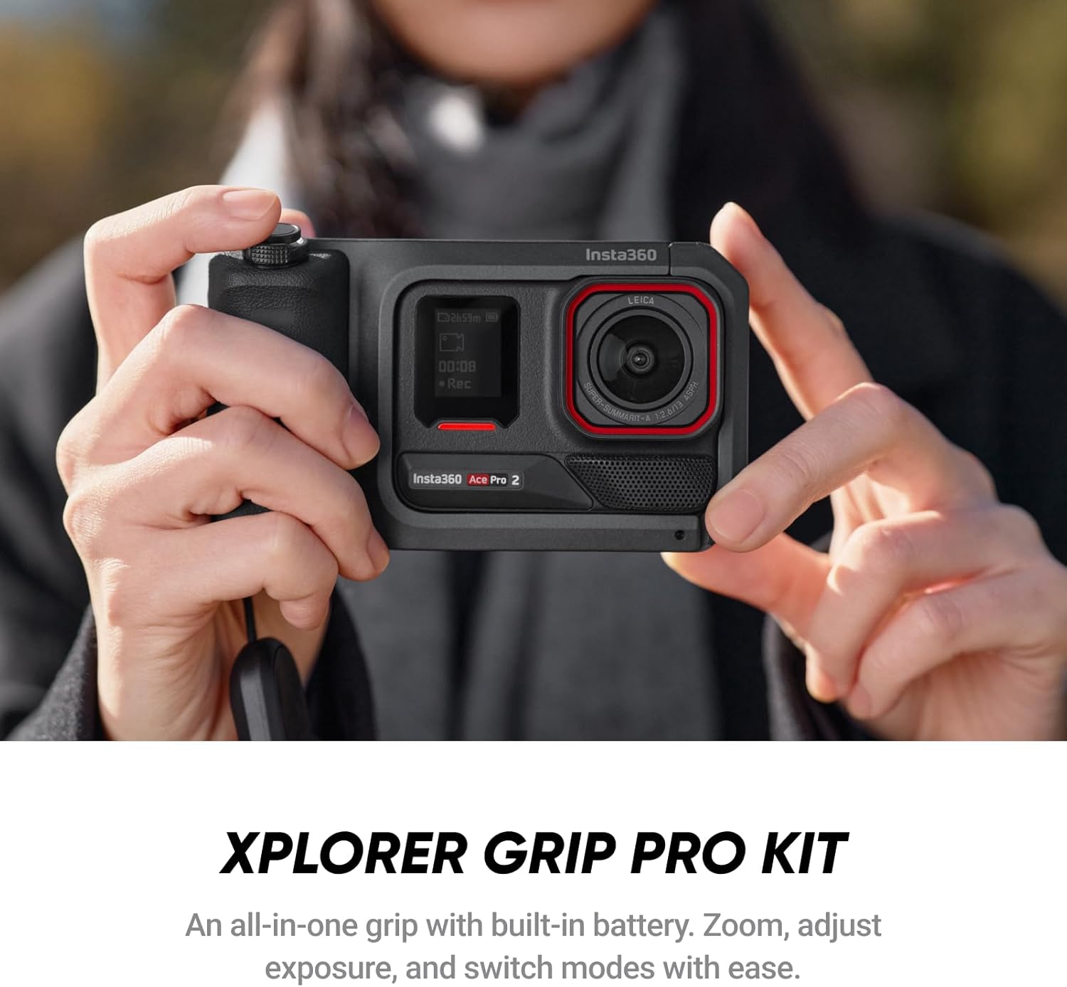 Thumbnail 1 de Insta360 Ace Pro 2 Videography Bundle (Limited Edition) with Street Photography Grip & Leica co-engineered sensor