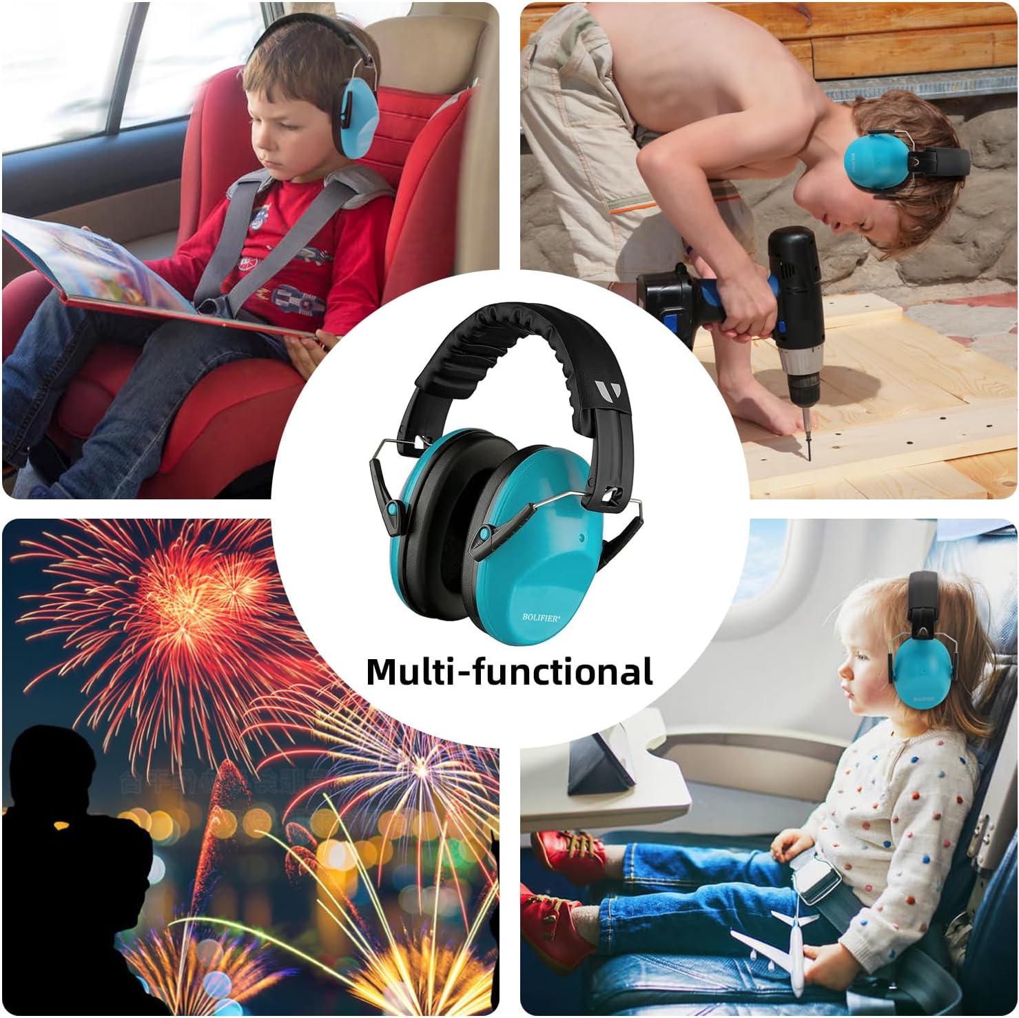 Thumbnail 4 de BOLIFIER Kids Ear Defenders 26dB SNR Ear Protectors