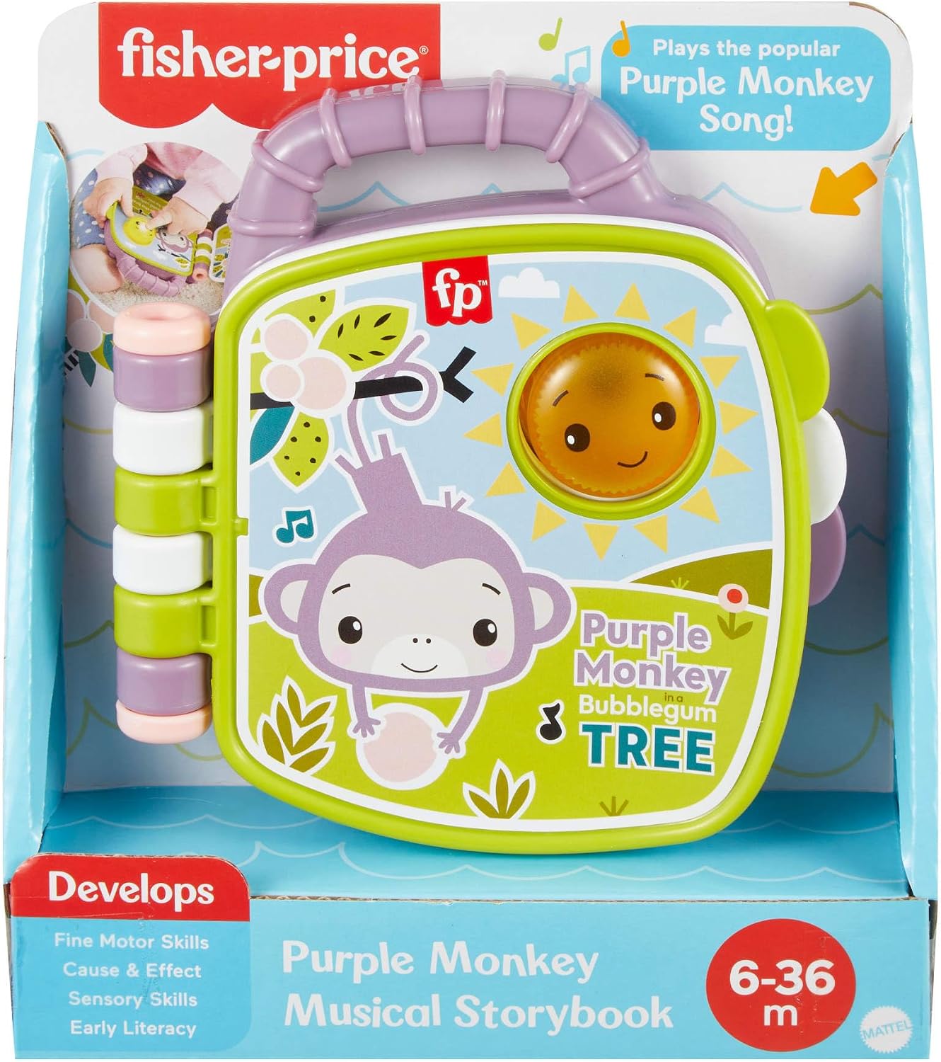 Thumbnail 5 de Fisher-Price Purple Monkey Musical Storybook