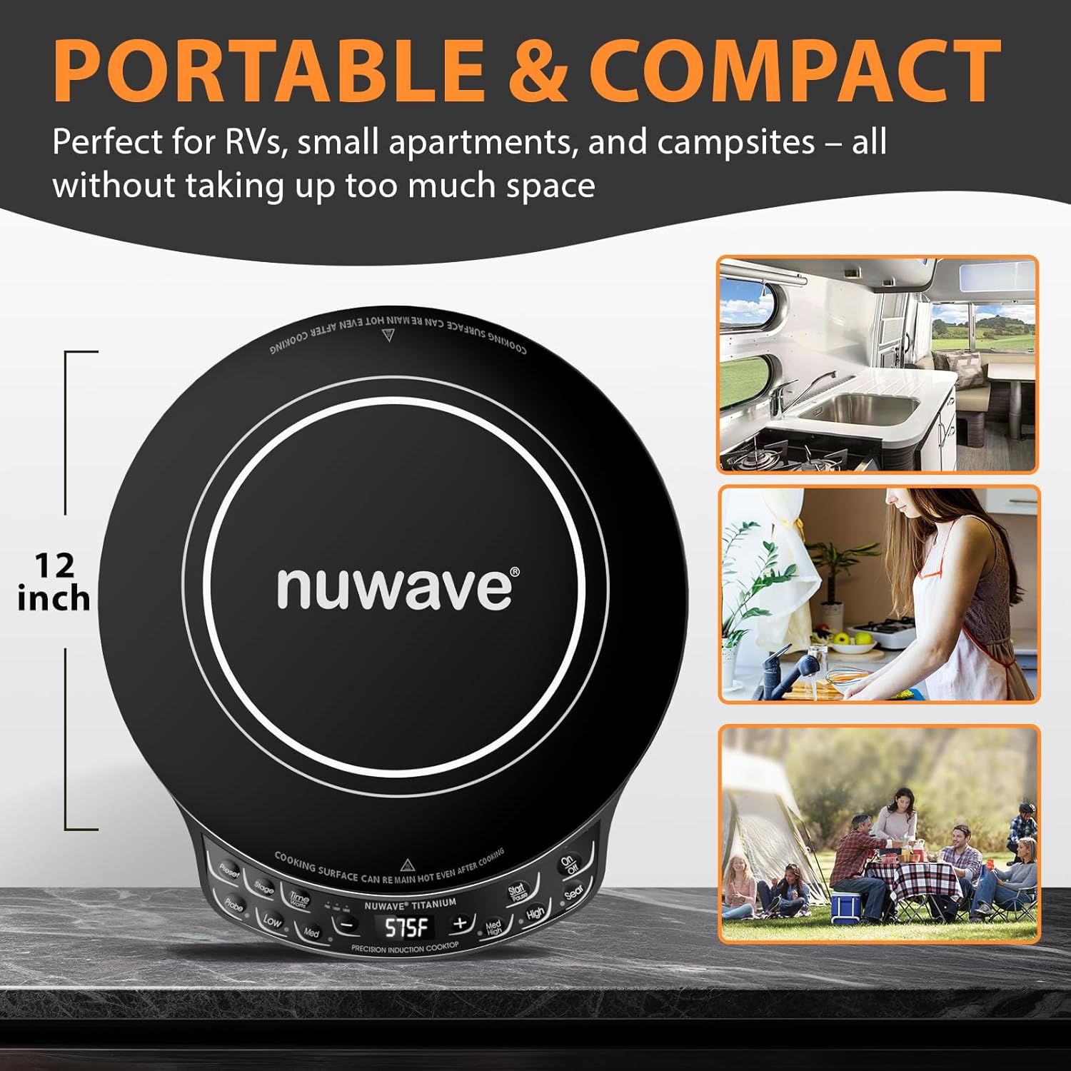 Thumbnail 6 de Nuwave Induction Cooktop with Digital Probe and 106 Temp Presets