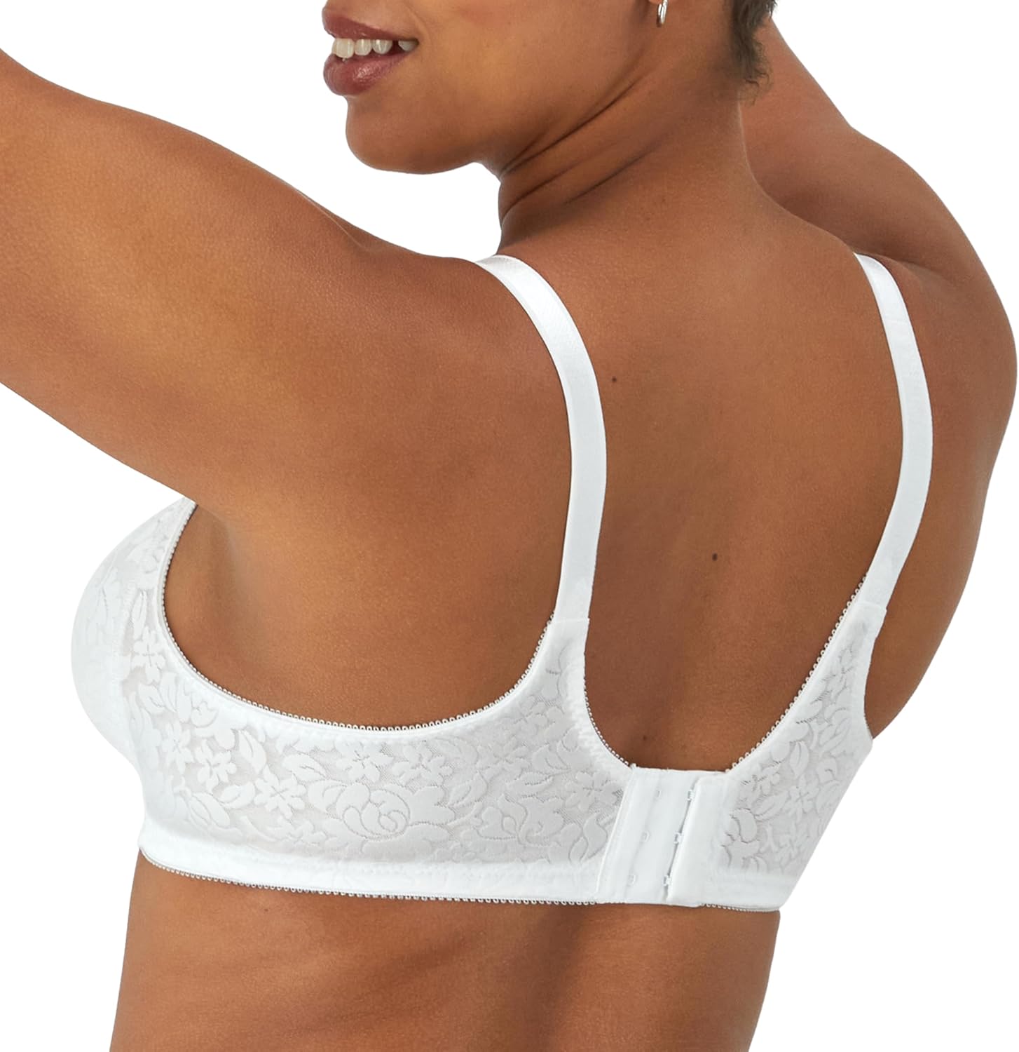 Thumbnail 2 de Bali Women's Wireless Lace Bra with Double Support — Stay-in-Place Straps & Full Coverage