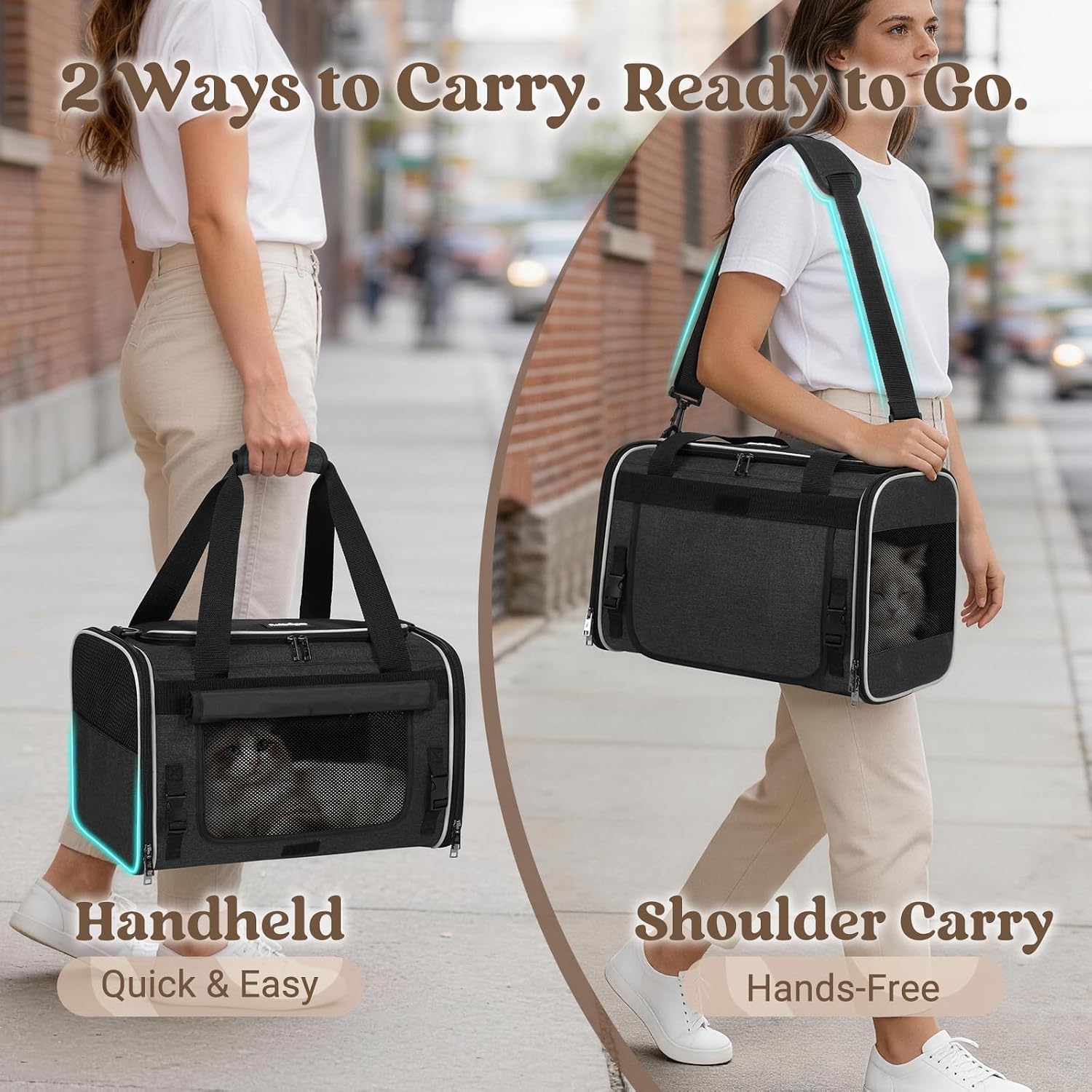 Thumbnail 5 de rabbitgoo Soft-Sided Cat Carrier