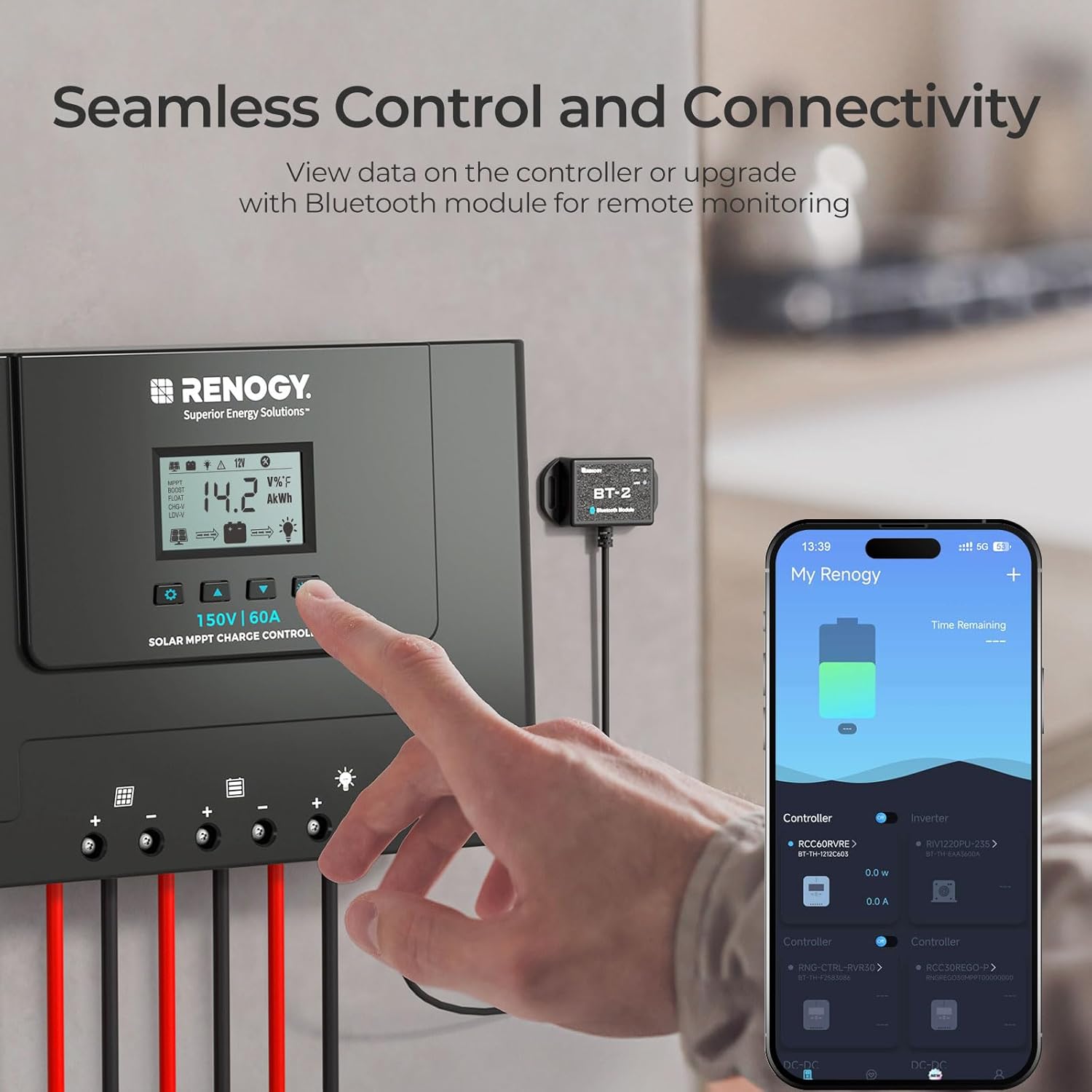 Thumbnail 6 de Renogy Rover Lite 60A MPPT Solar Charge Controller (12V/24V/36V/48V) with 150V Max Solar Input