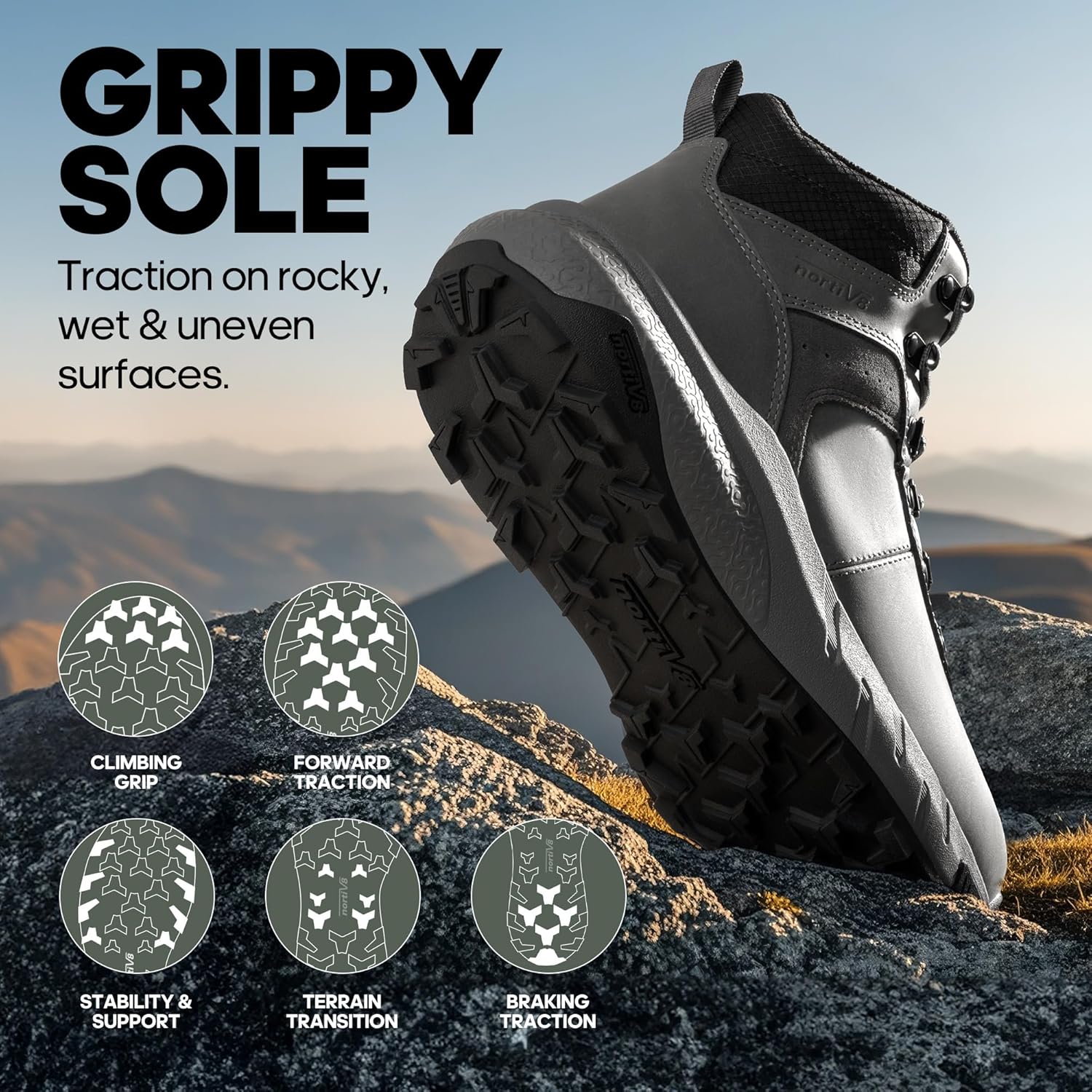 Thumbnail 5 de NORTIV 8 Men's Waterproof Hiking Boots