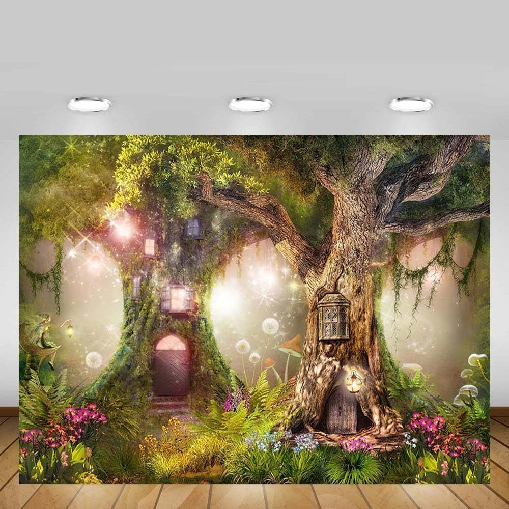 Thumbnail 4 de MEHOFOND 10x7ft Spring Forest Backdrop