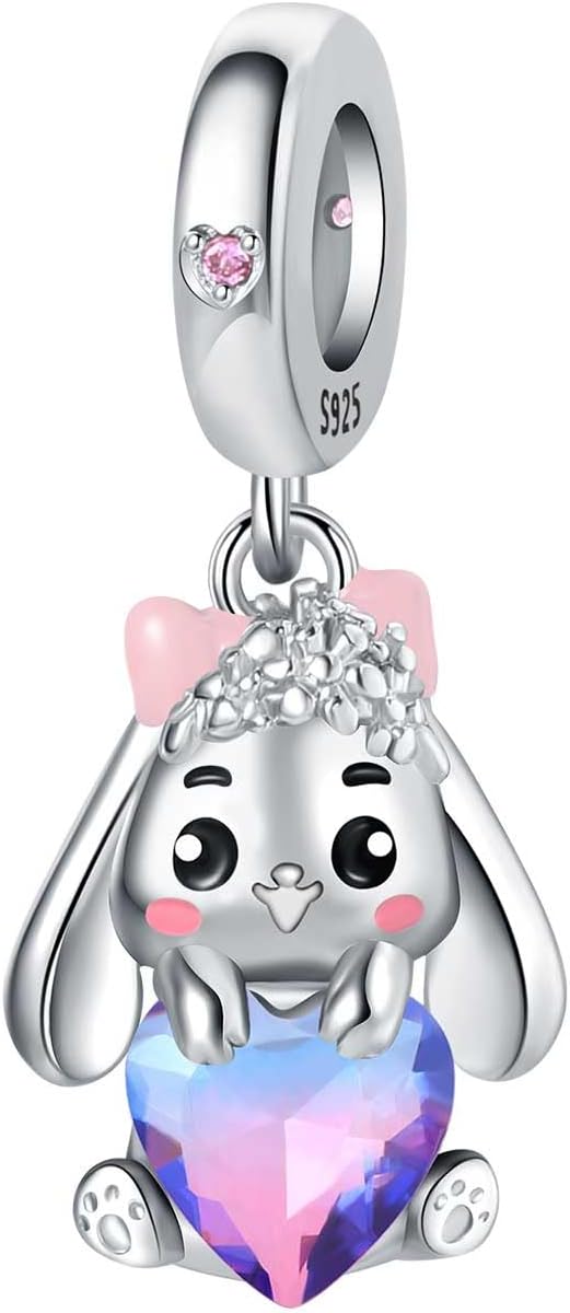 Detalle de CYCUFF Charm in Argento Sterling 925 per Bracciale e Collane Europee – Ciondolo Perline