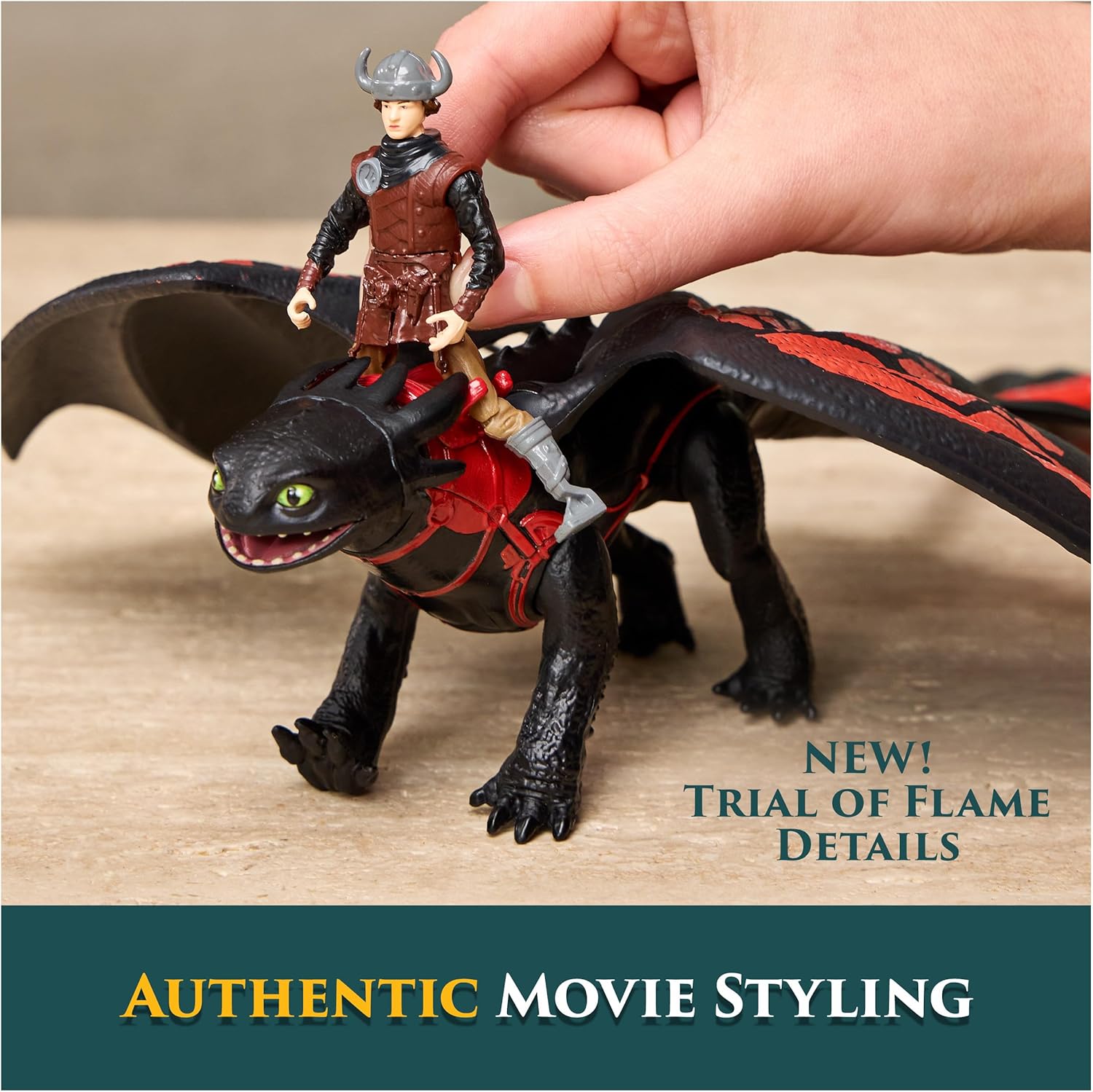 Detalle de Dreamworks Dragons Figure DrgnVkngToothlessHiccup S2V2