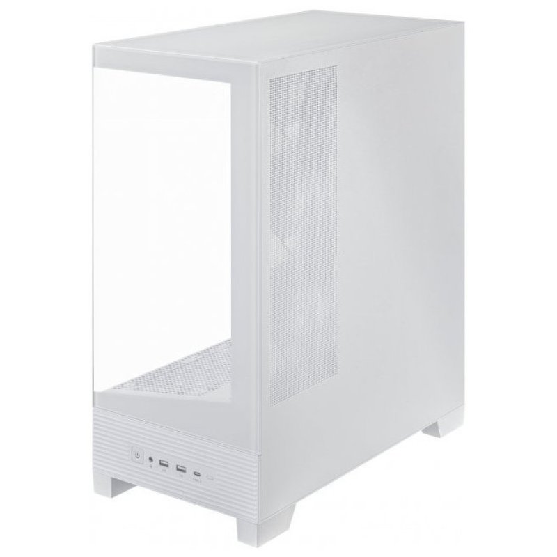 Detalle 2 de ASUS A31 PLUS carcasa Mid Tower ATX doble cristal templado blanca 🖥