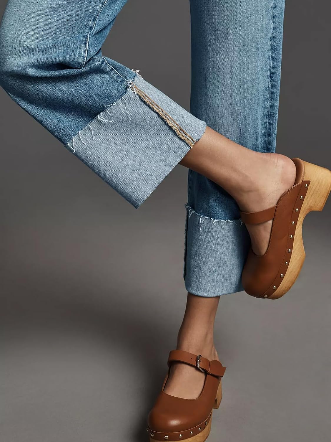 Detalle 2 de KUNMI womens wide leg jeans high waist