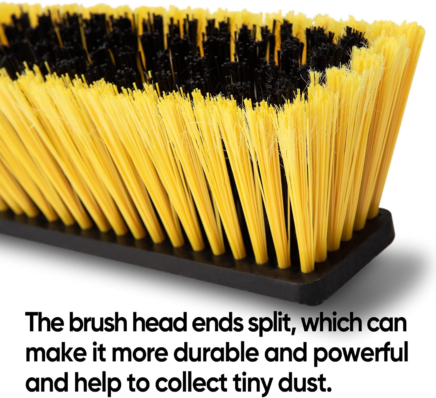 Detalle de Yocada 18-Inch Push Broom: Heavy-Duty Outdoor Cleanup with Adjustable Length