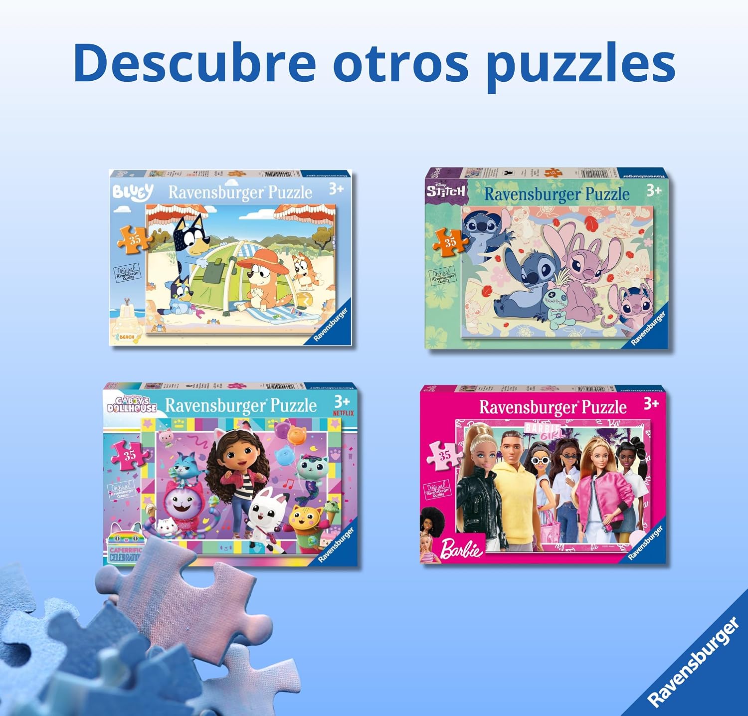 Thumbnail 4 de Ravensburger Puzzle Bluey 35 piezas 26 x 28 cm