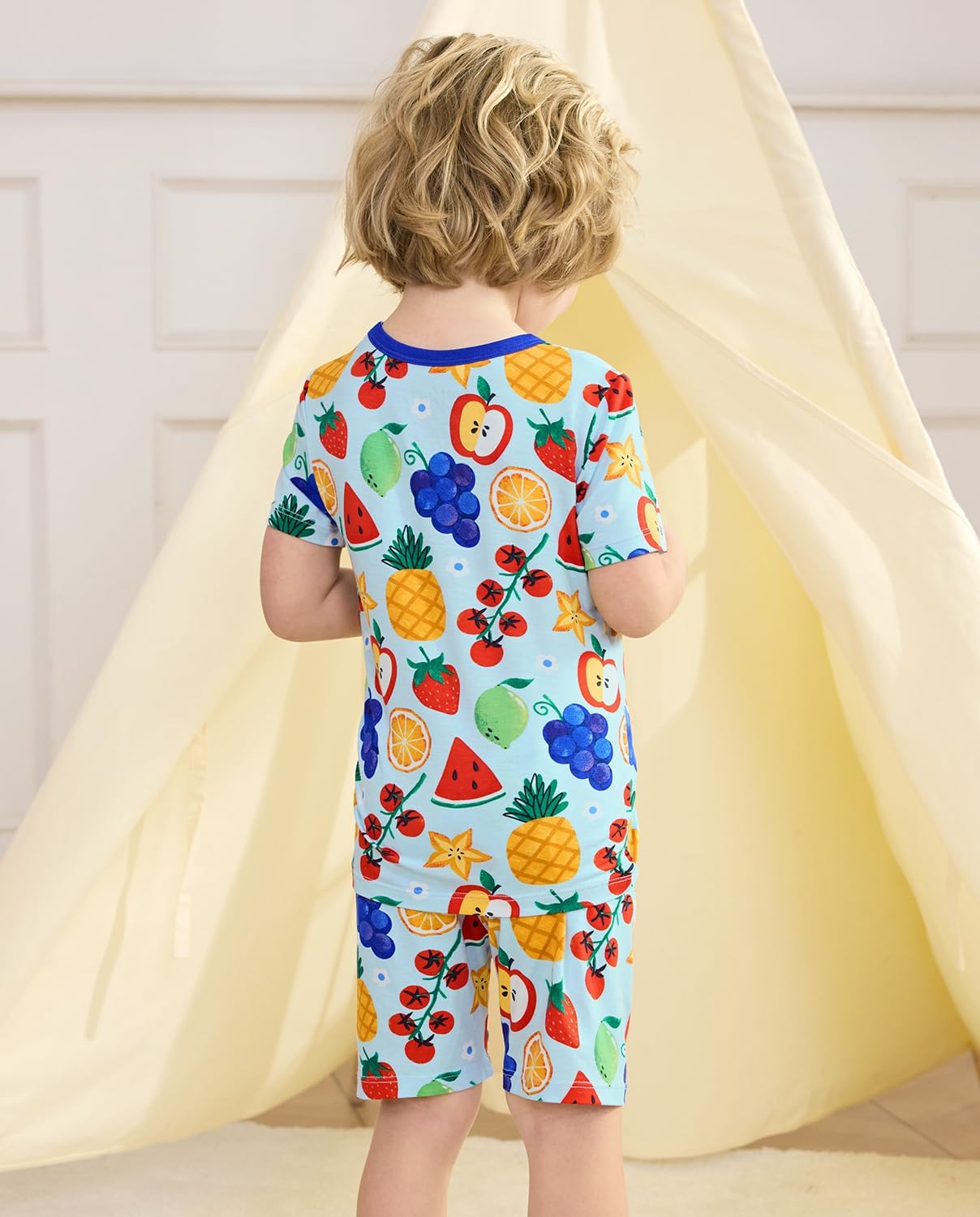 Thumbnail 2 de babee Reshinee Bamboo Viscose Toddler Animal Pajamas (2-Piece Set) — Snug Fit Summer Sleepwear