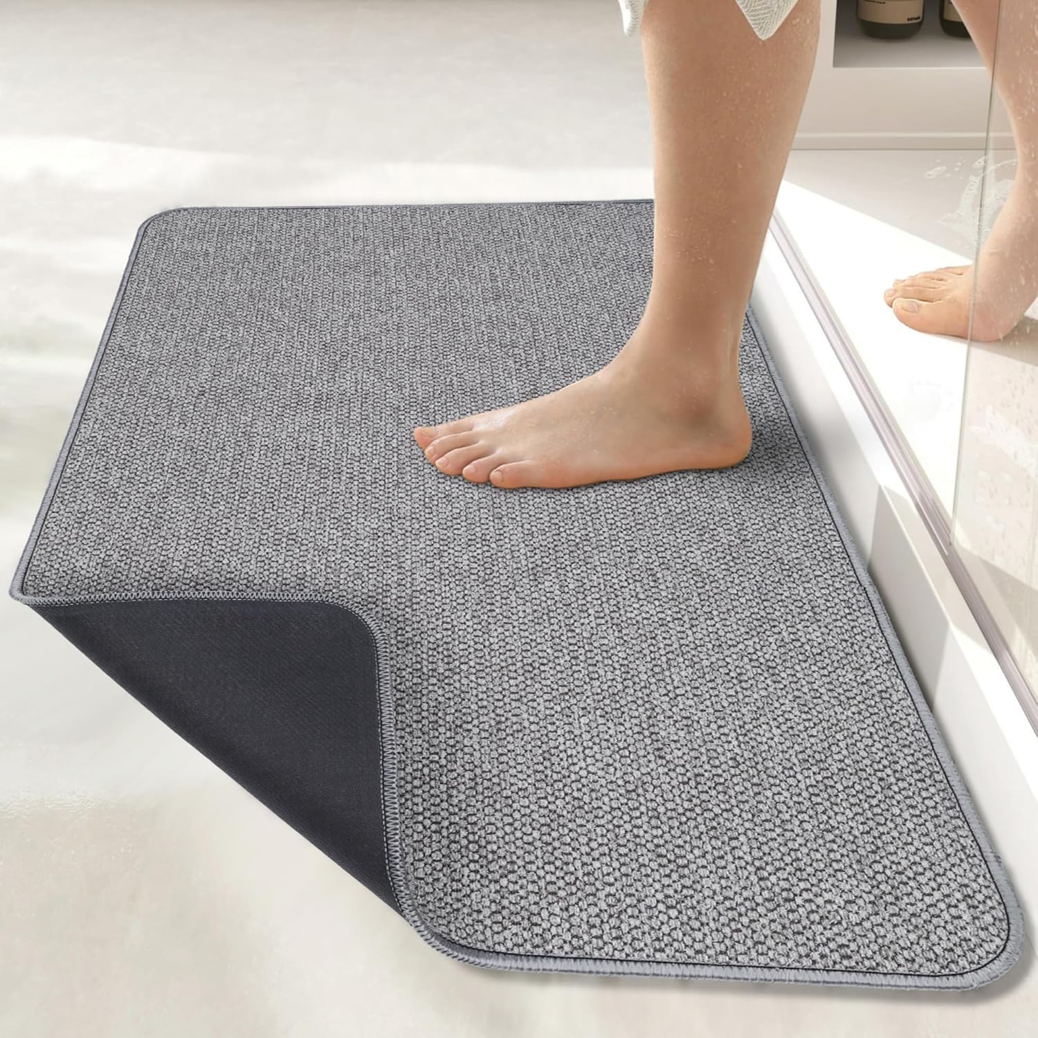 Detalle de Bath Mat 17x27 Inch Quick-Dry Low Pile Rug