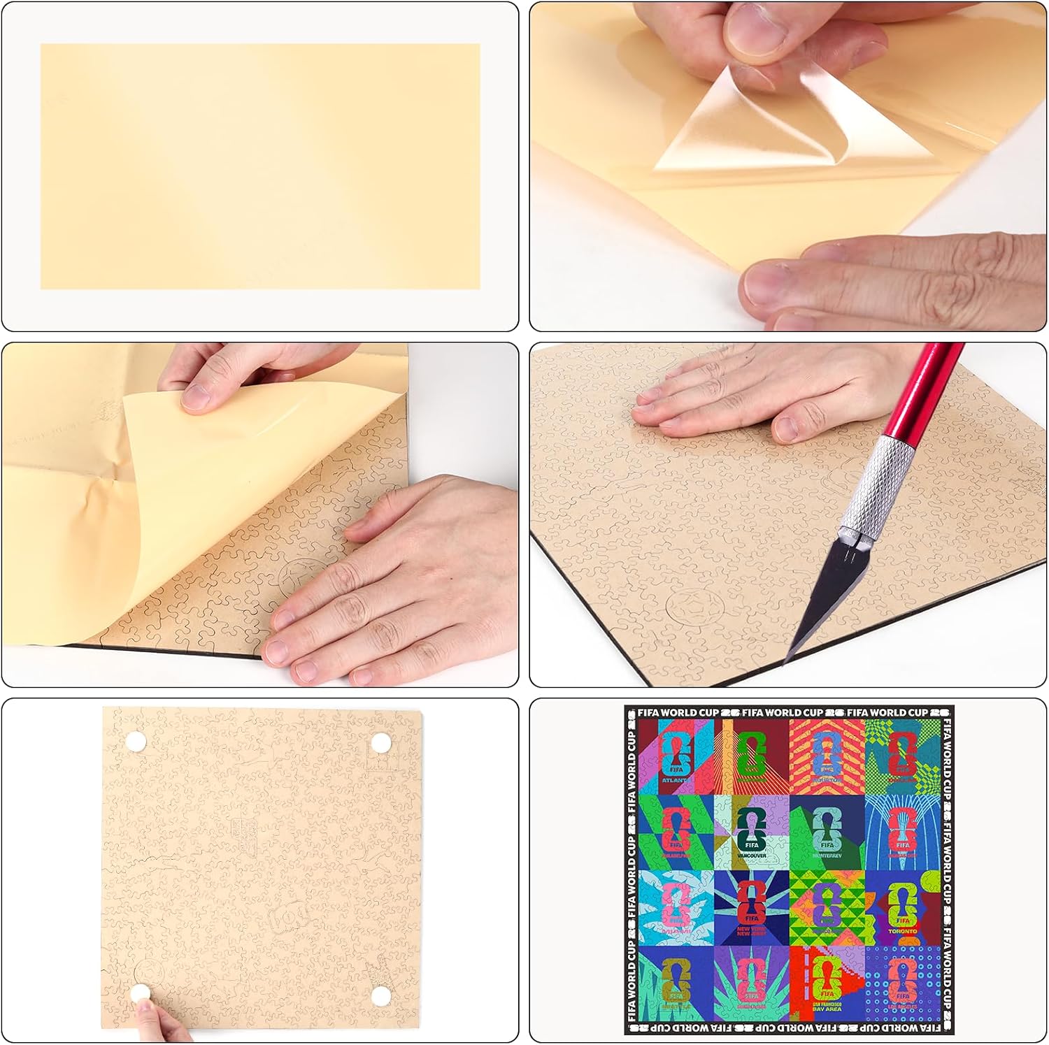Detalle de FIFA Wooden Jigsaw Puzzle 300 Pieces