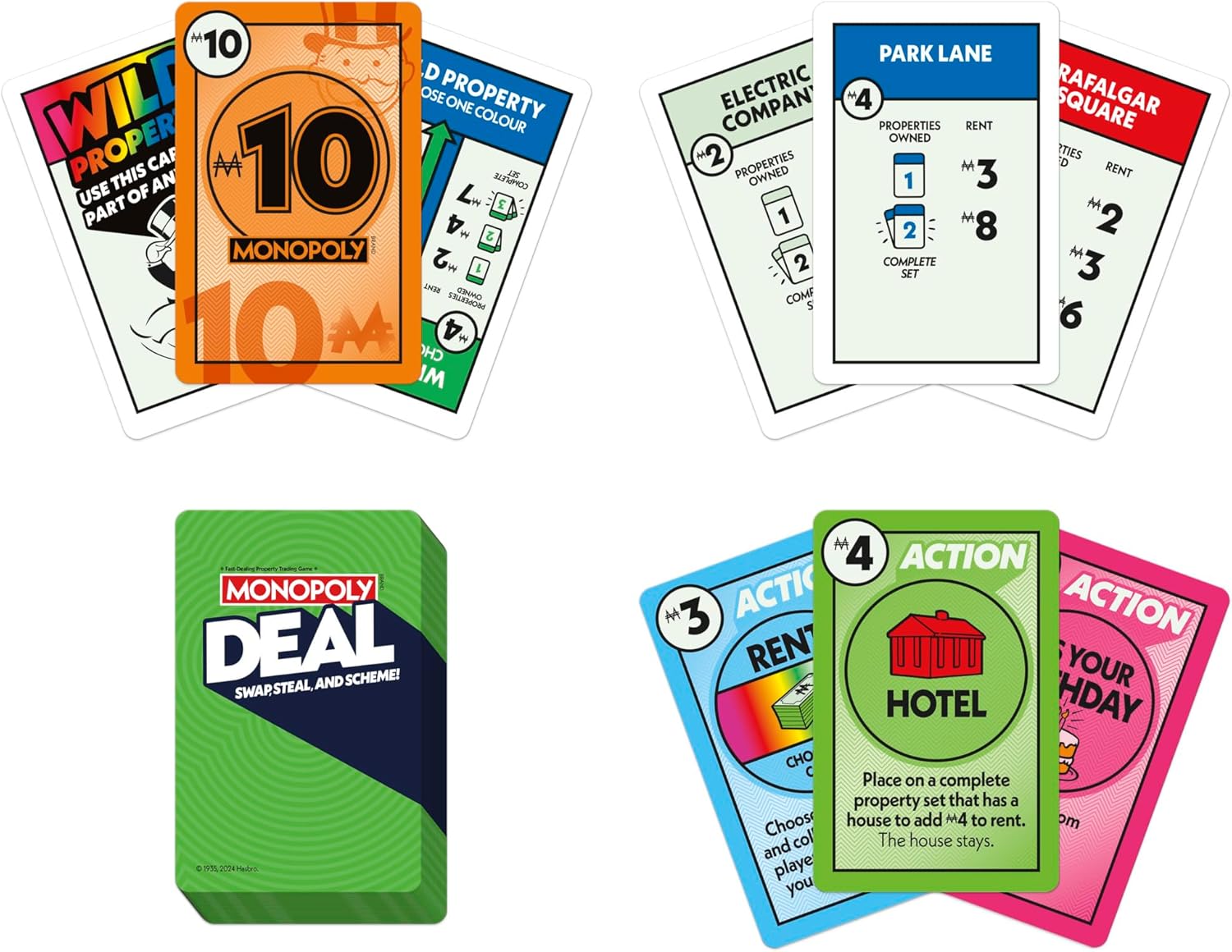 Thumbnail 2 de Monopoly Deal Strategy Card Game for 2–5 Players (8+ Years) – Quick, Family Fun
