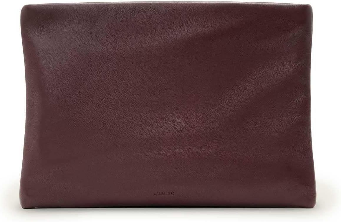 Detalle de AllSaints Embrayage Bettina, rouge foncé – Taille unique