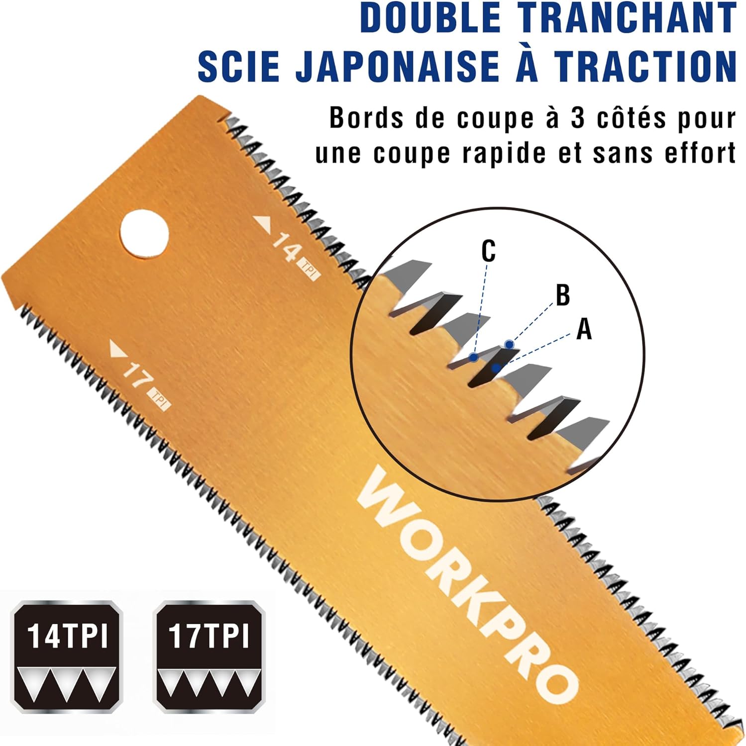 Detalle de WORKPRO Scie Japonaise 150 mm