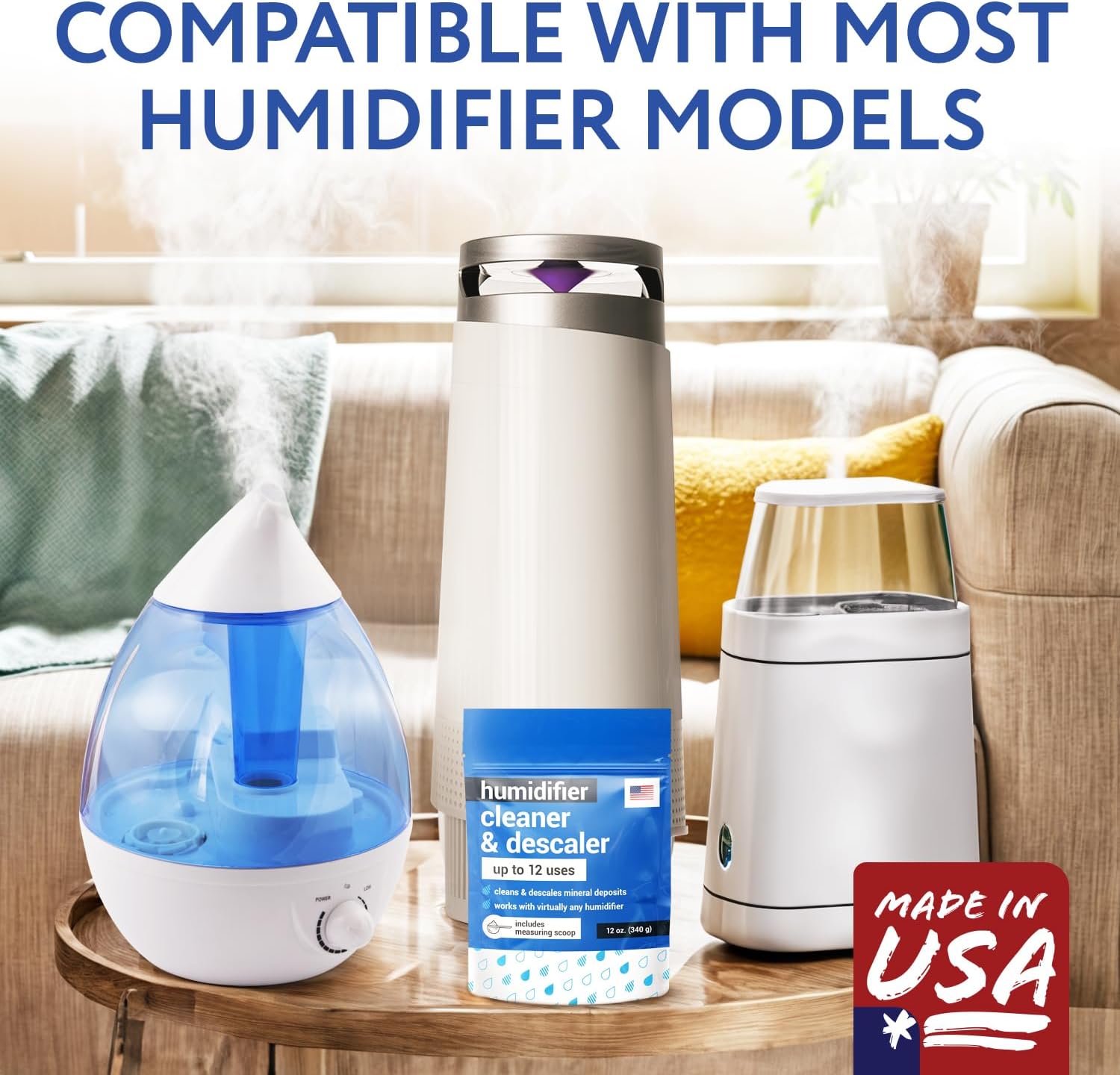 Detalle 2 de IMPRESA 0166 Humidifier Cleaner & Descaler Powder, 12 Oz, 12 Uses