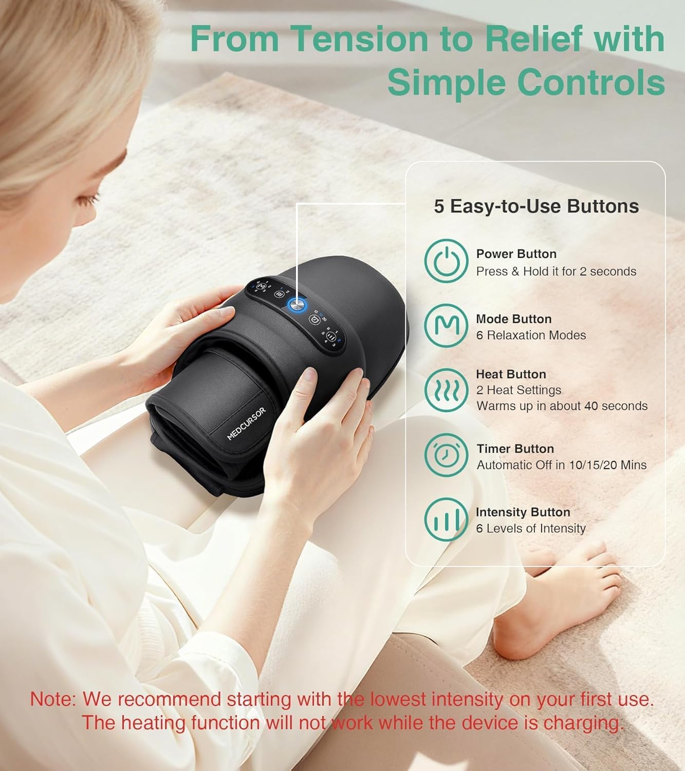 Detalle de Medcursor Hand Massager, 2500mAh