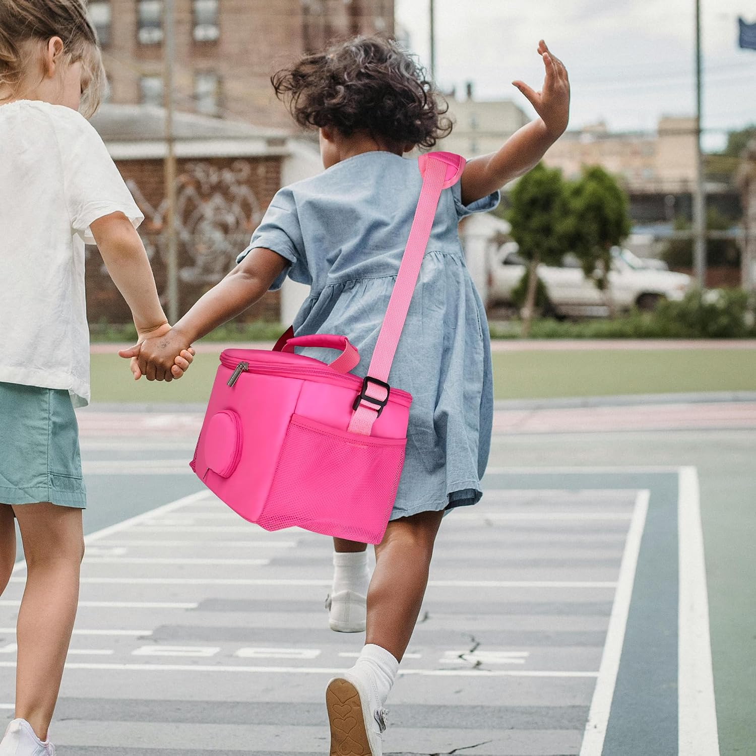 Detalle de Wetry Carry Bag for Toniebox and Characters, Pink (28x14x17cm) – Compatible with Versions 2 and 1