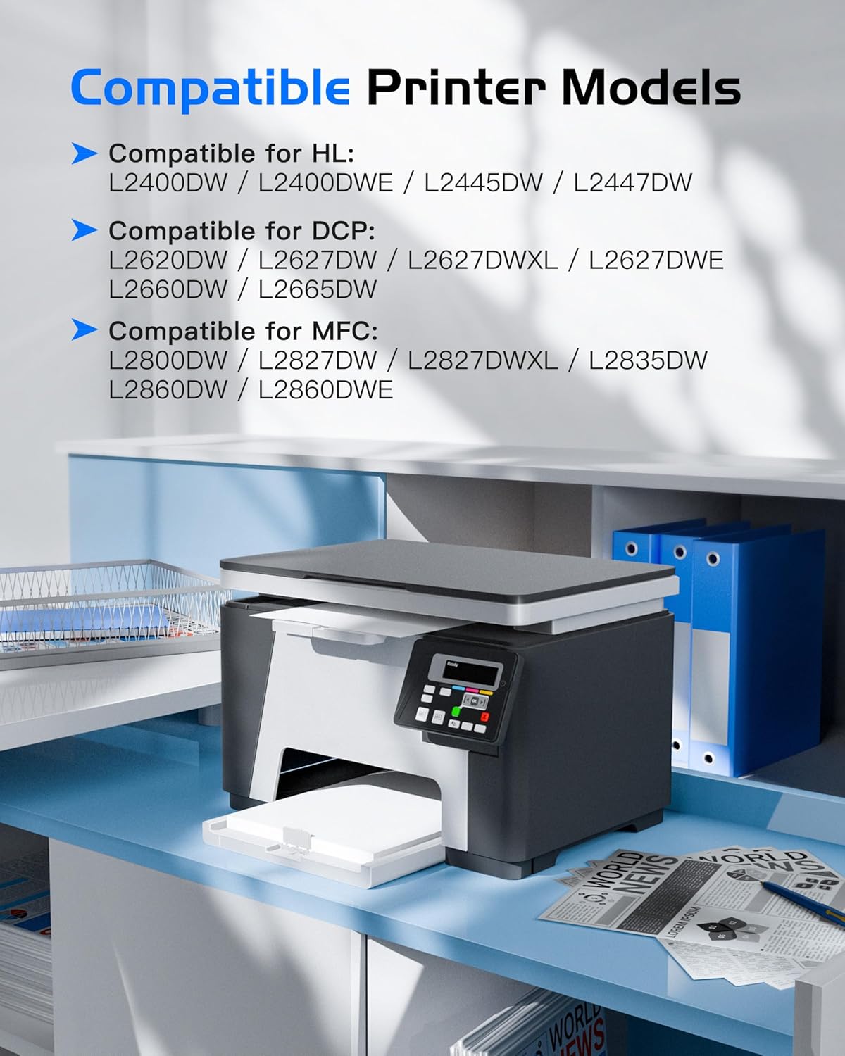 Detalle de GPC IMAGE TN2510 XL kompatibler Toner TN-2510XL (2er-Pack) für Brother MFC-L / HL / DCP