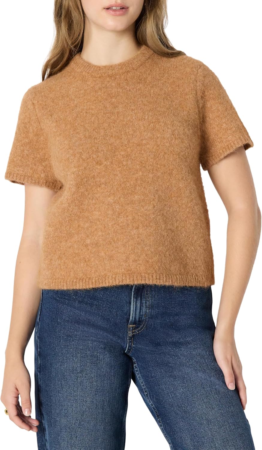 Detalle de Amazon Essentials Damen Demis Favorit Kurzärmeliges Sweatshirt Mohairimitat