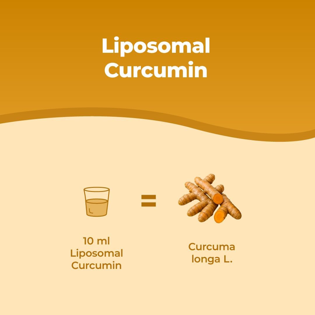 Detalle 2 de BANDINI Cureit liposomalt kurkumin 250 ml – veganskt, 200 mg per dagsdos