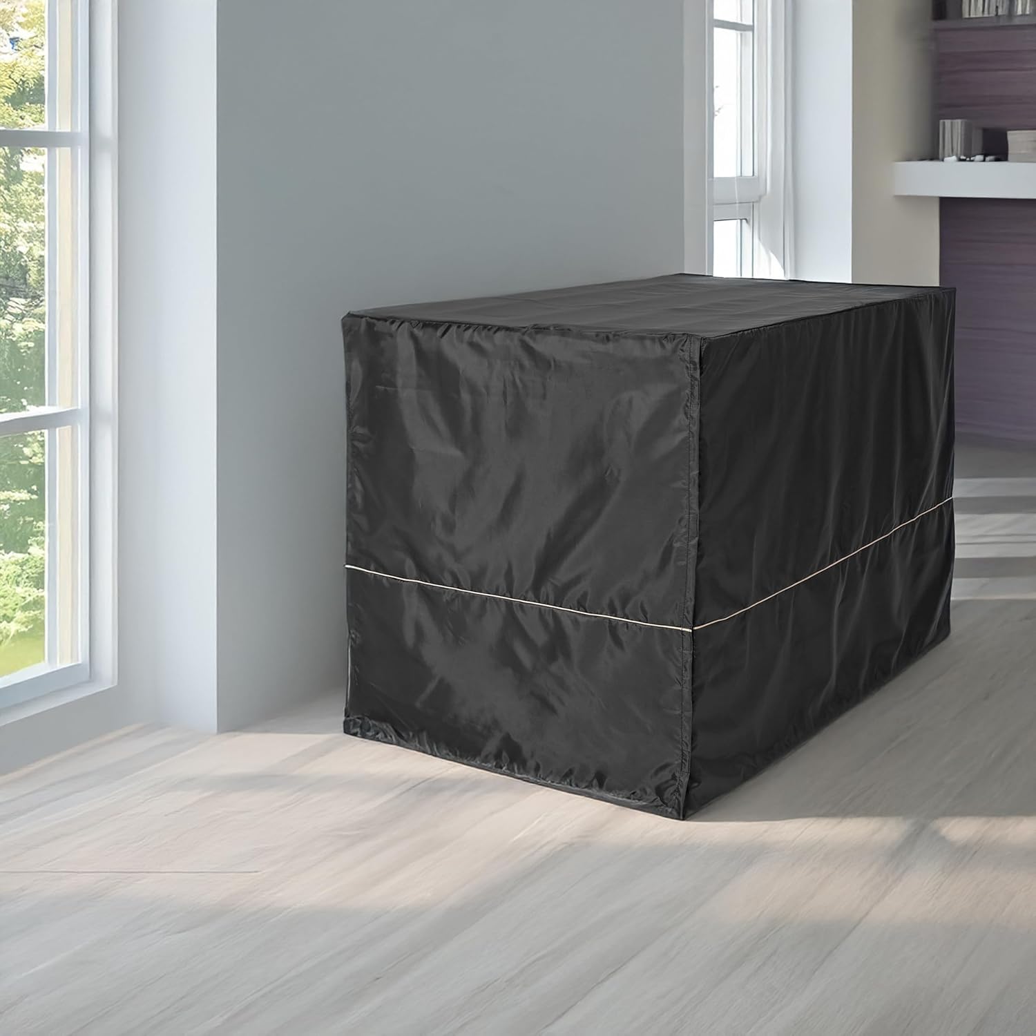 Detalle 2 de MidWest Homes for Pets XL Dog Crate Cover (Black Polyester) for Most 122 cm Crates