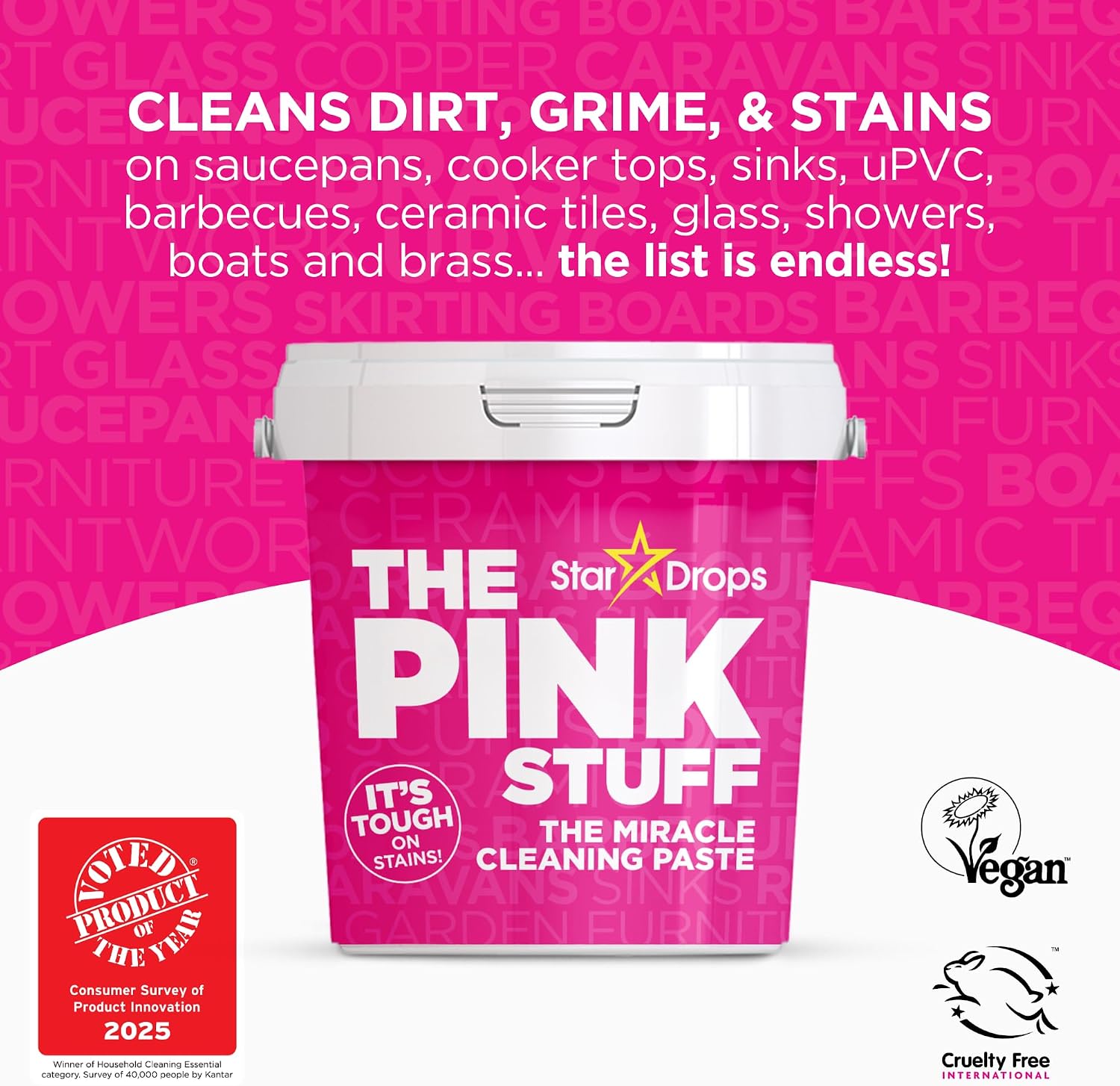 Thumbnail 1 de THE PINK STUFF - Pasta Detergente Miracolosa 850 g di Stardrops