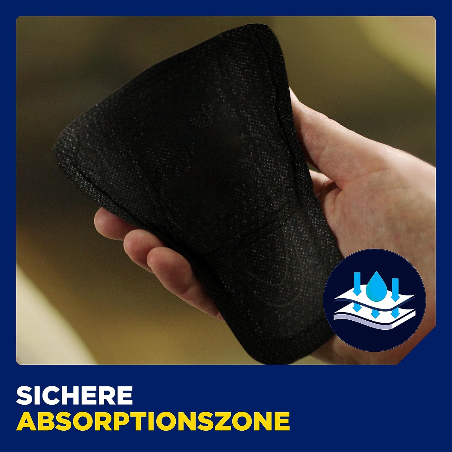 Detalle 2 de TENA MEN Protective Shield Extra Light – 112 Einlagen im Monatspaket (8 x 14), einzeln verpackt, Schwarz