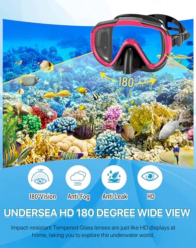 Detalle 2 de Ubekezele 4-in-1 Snorkel Set with Panoramic Mask 🤿