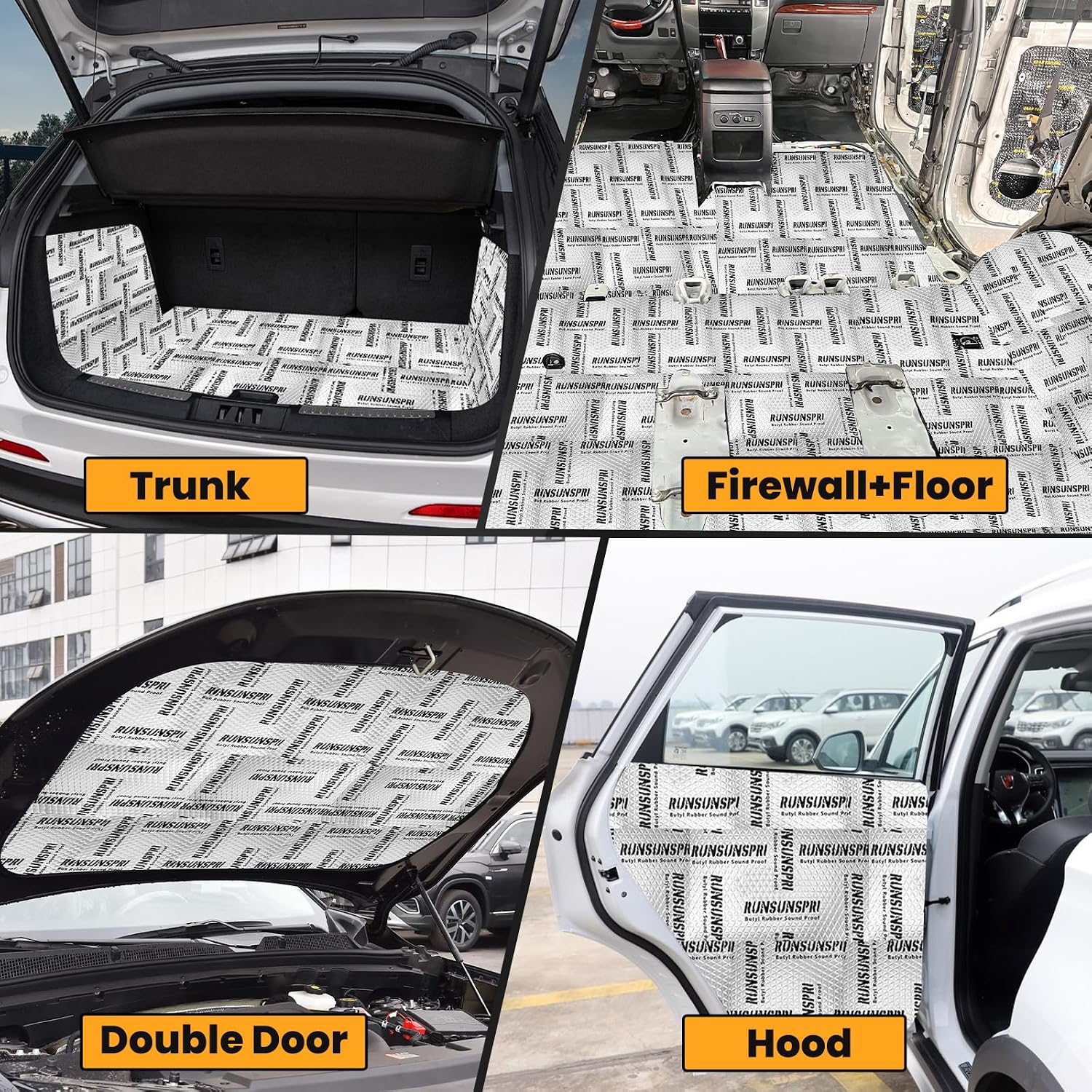 Detalle de Car Sound Deadening 80 mil 36 sqft Sound Deadening Mat