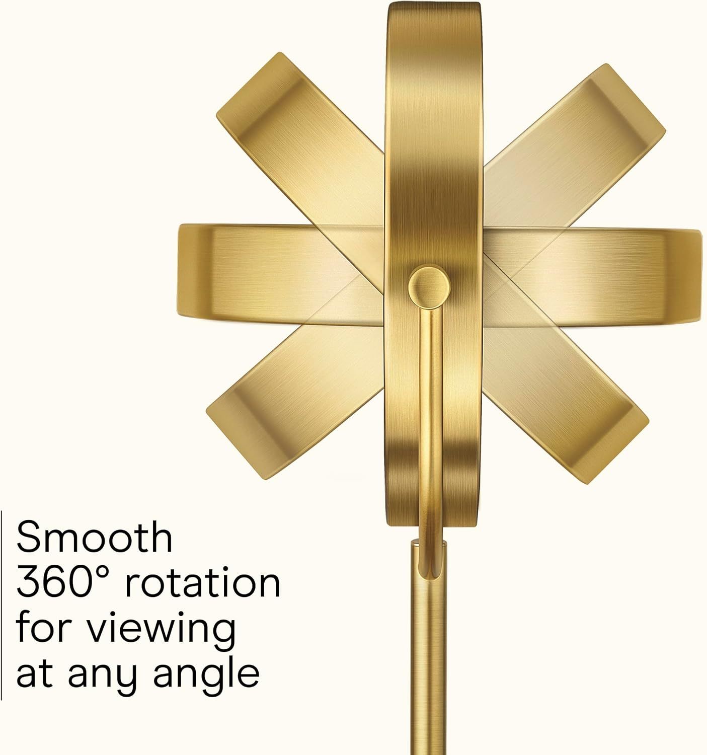 Detalle de Conair Lighted Makeup Mirror with 1X/10X Magnification and Brushed Brass Finish