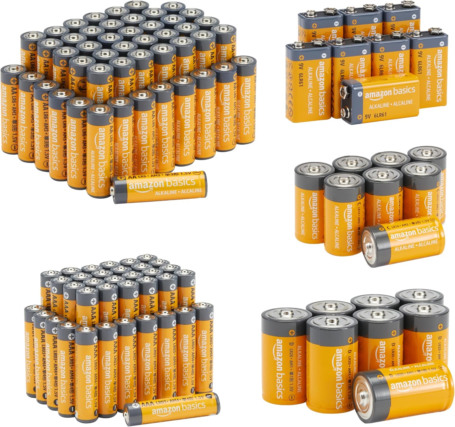 Thumbnail 5 de Amazon Basics AAA lot de 100 piles alcalines 1,5 V