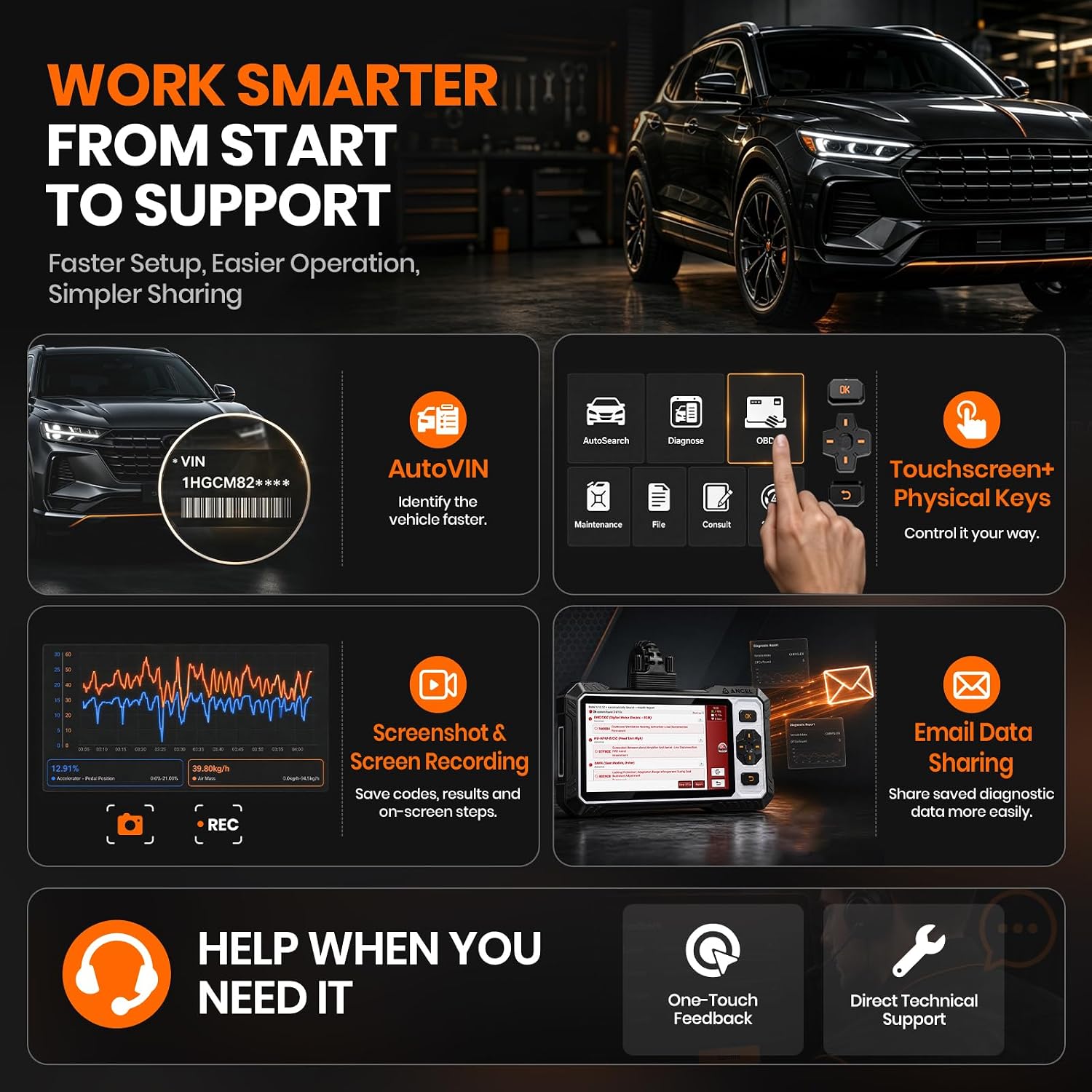 Thumbnail 6 de ANCEL FX6100 OBD2 Scanner 15+ resets