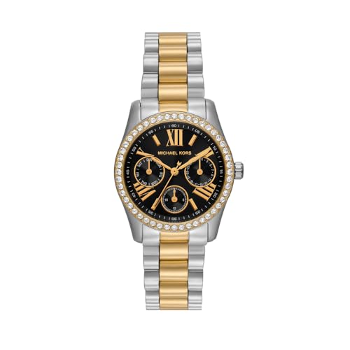 Detalle de Michael Kors Lexington, montre femme à chronographe quartz et bracelet en acier inoxydable