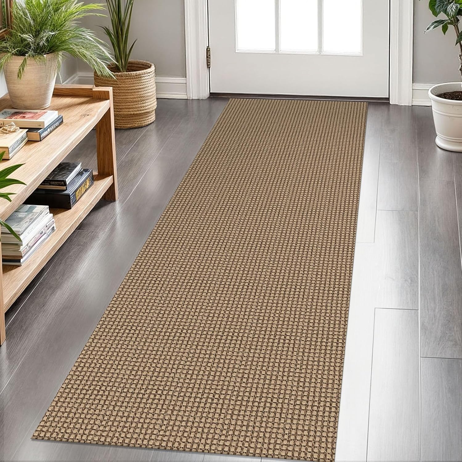 Detalle de KOZYFLY Boho Runner 2x6 ft washable cotton rug