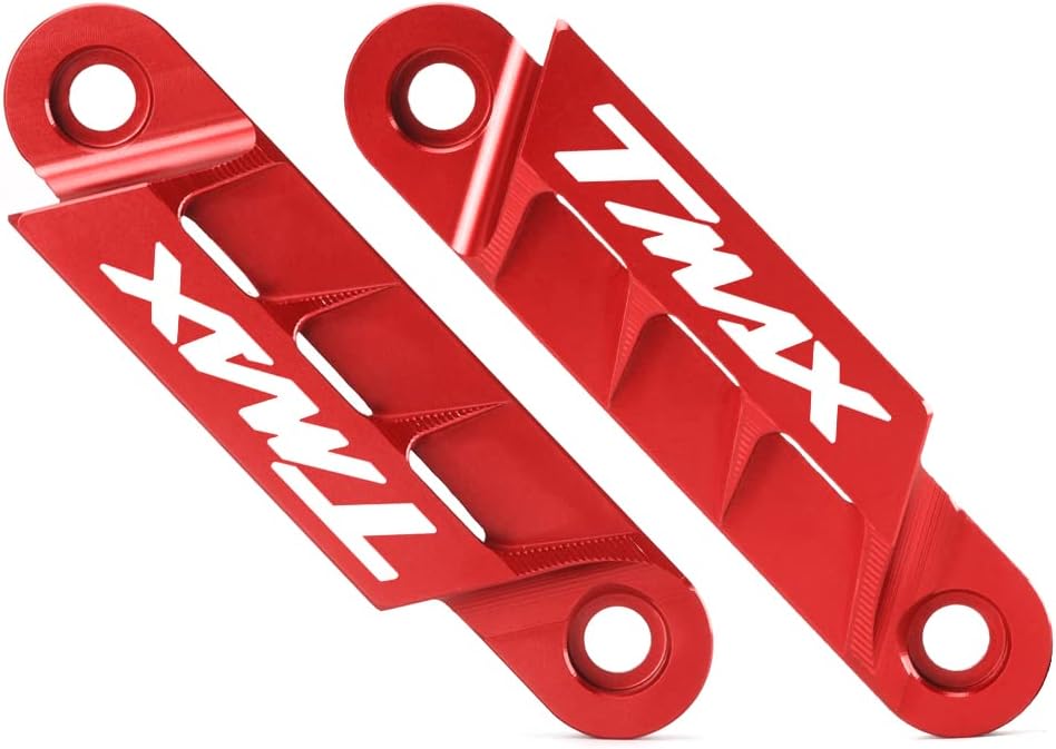 Detalle de Modeer per Yamaha Tmax 560 Tech Max 2020-2023 e Tmax 530 SX/DX 2017-2020 – Coppia parafango anteriore e piastra dell'asse CNC in alluminio 6061 anodizzato