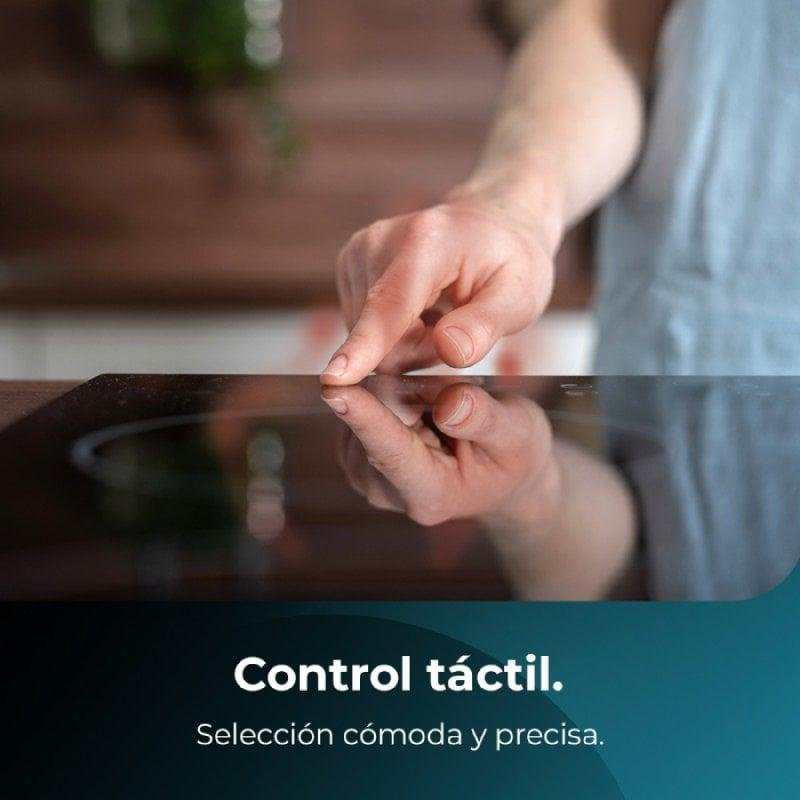 Detalle de Cecotec Bolero Squad V 3001 – Placa vitrocerámica con 3 Zonas de cocción