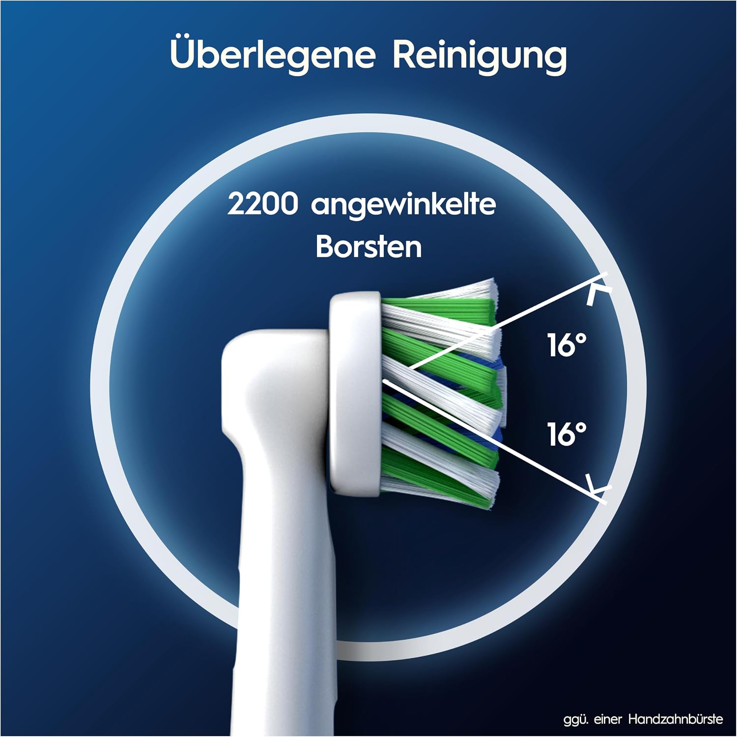 Thumbnail 5 de Oral-B Aufsteckbürsten PRO CrossAction Weiß, 10 Stück – Original Zahnbürstenaufsätze für elektrische Zahnbürsten
