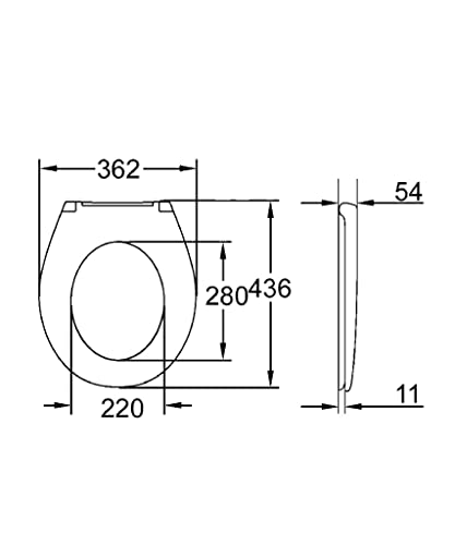 Detalle 2 de GROHE Abattant WC Frein de chute – 39493000 🚽