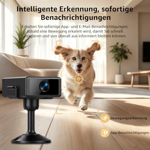 Detalle 2 de Liretope Mini Kamera 4K WLAN mit 160°-Weitwinkel und Nachtsicht